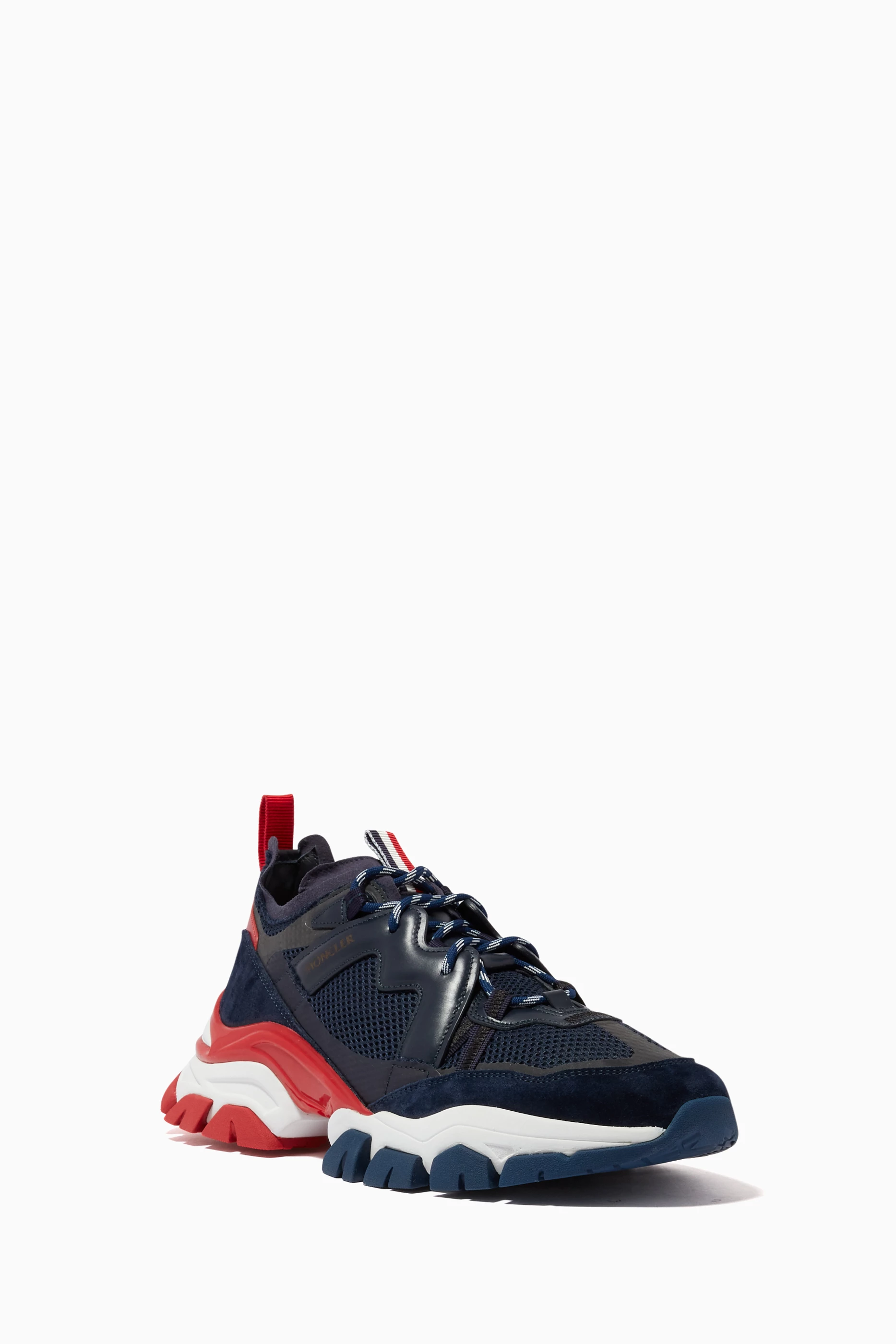 Moncler Leave No Trace Tricolor Trainer Sneakers Mesh and Suede EU 45 US 12 NWOB Moncler Leave No Trace Trainer Sneakers Mesh and Suede EU 45  main image 2