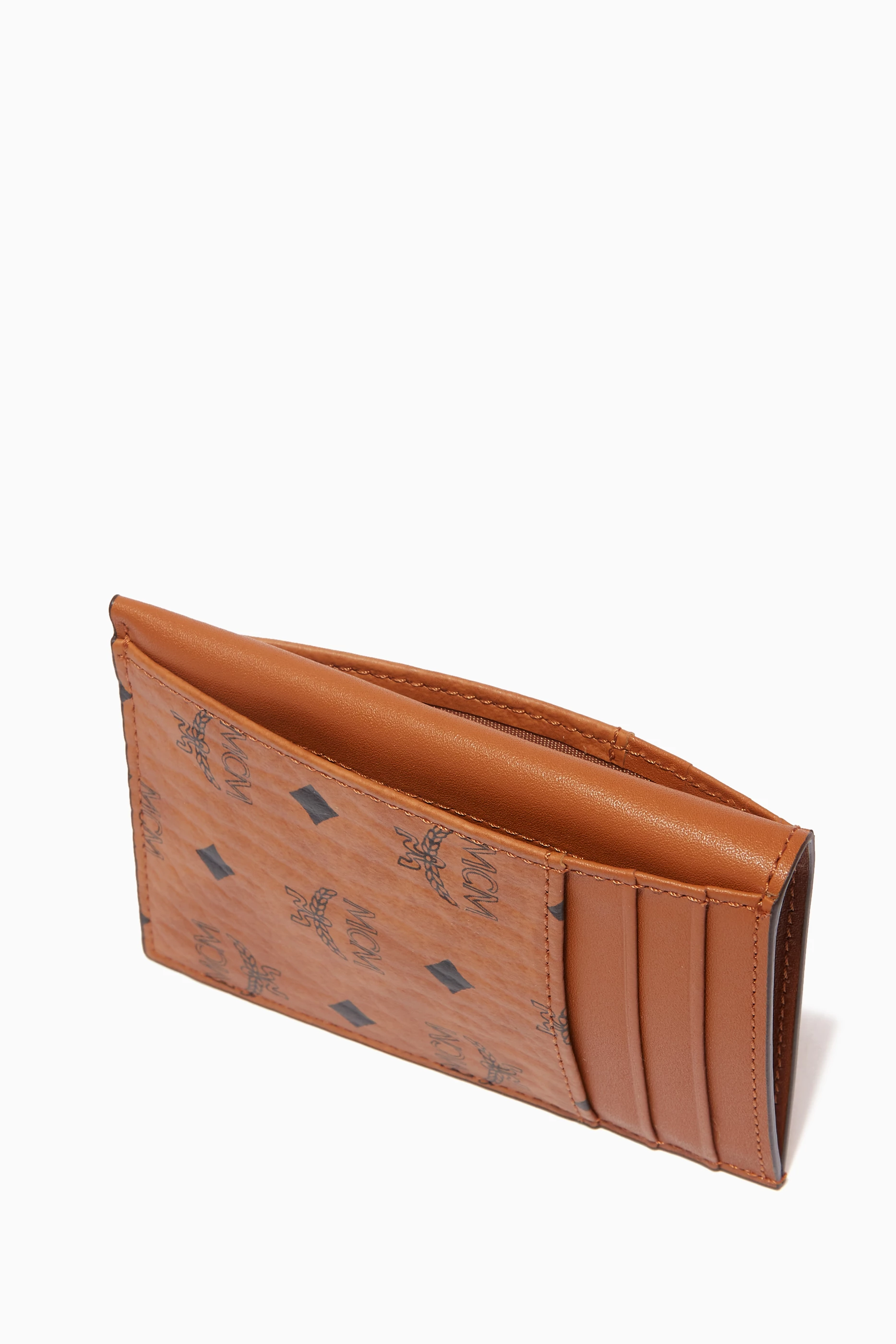Buy MCM Brown N/S Card Case in Visetos Original For UNISEX Online