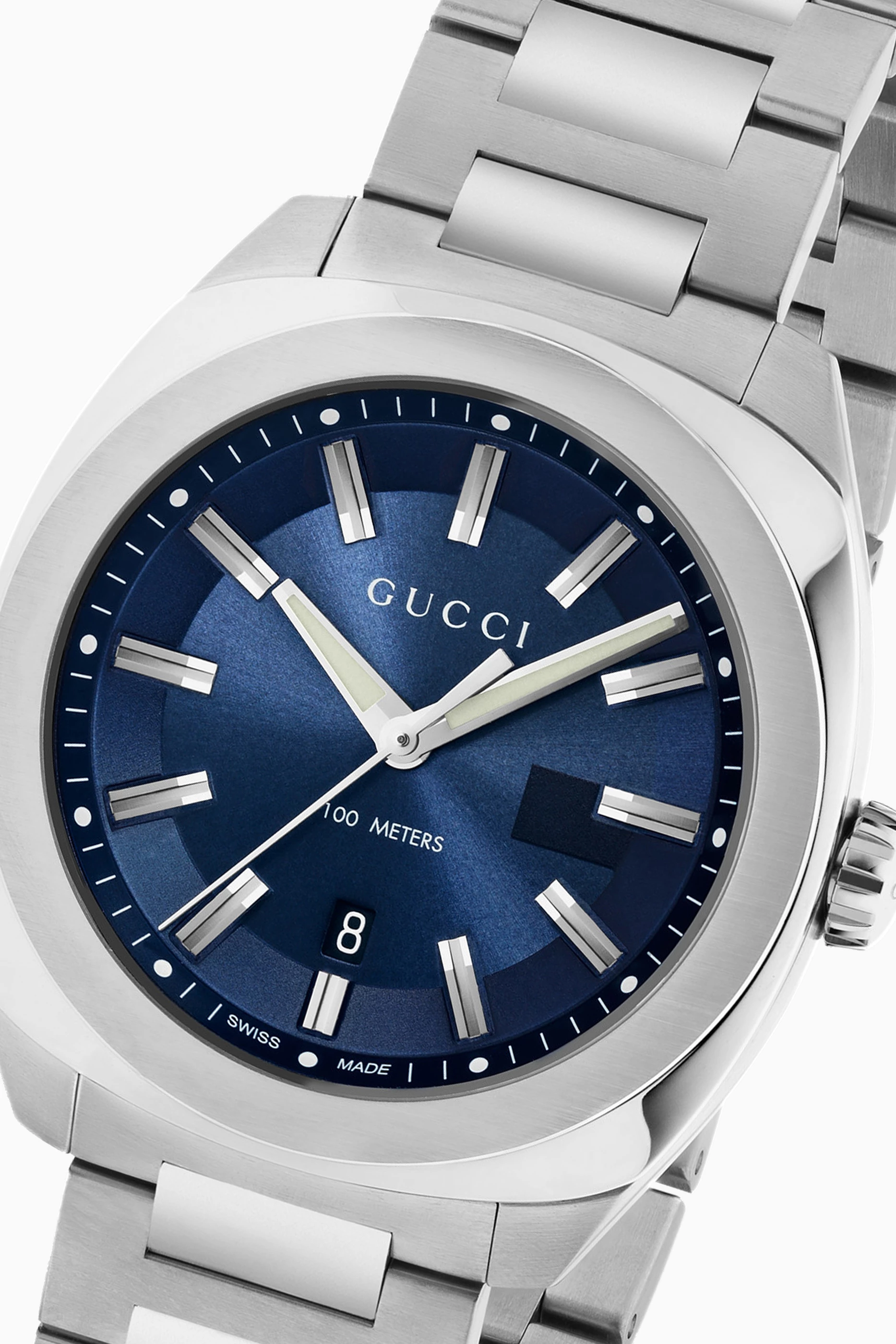 Mens silver gucci watch new arrivals