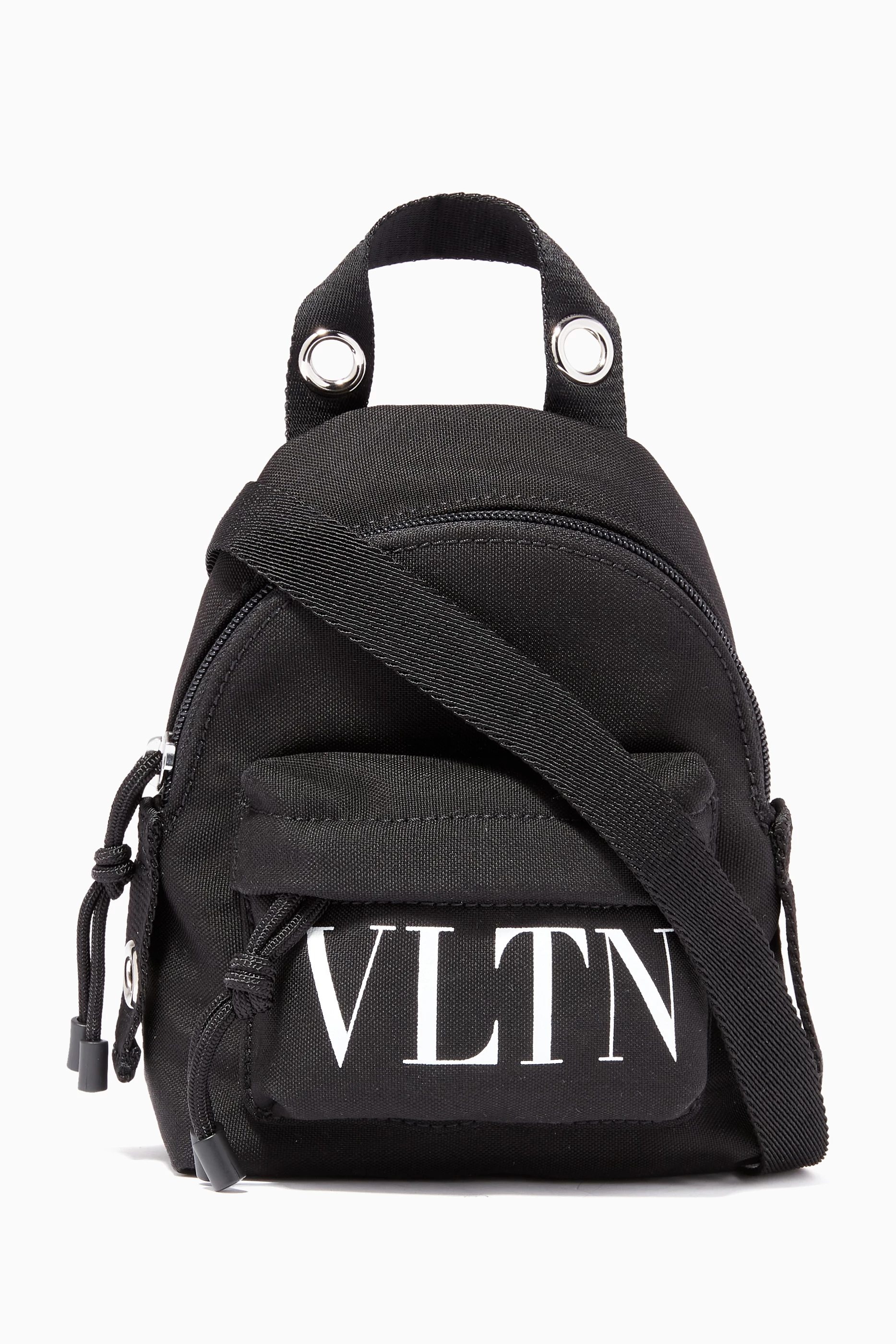 Buy Valentino Garavani Black Valentino Garavani VLTN Mini Backpack