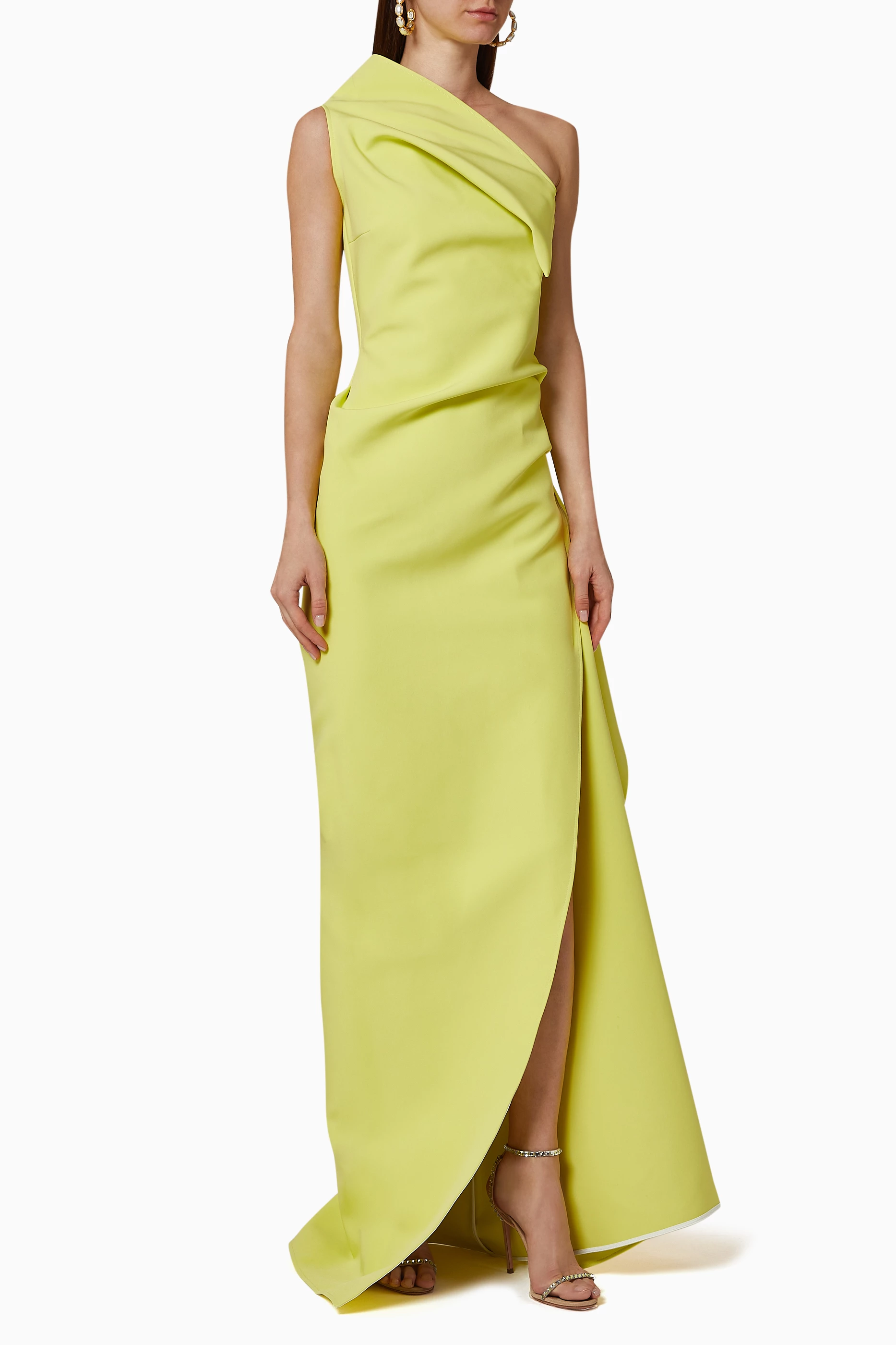 Maticevski yellow dress top