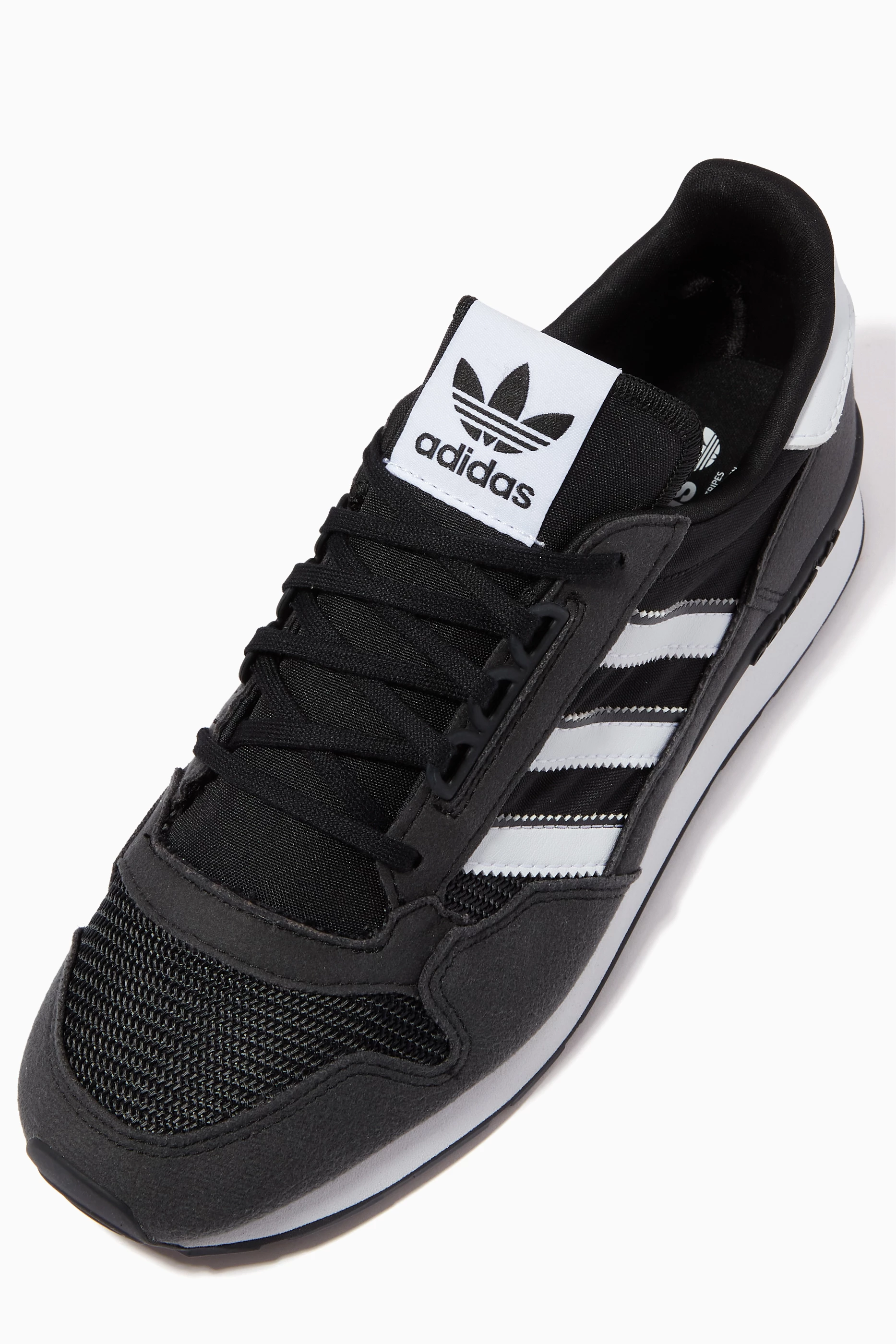 Buy adidas Black ZX 500 Sneakers in Leather For Boys Online