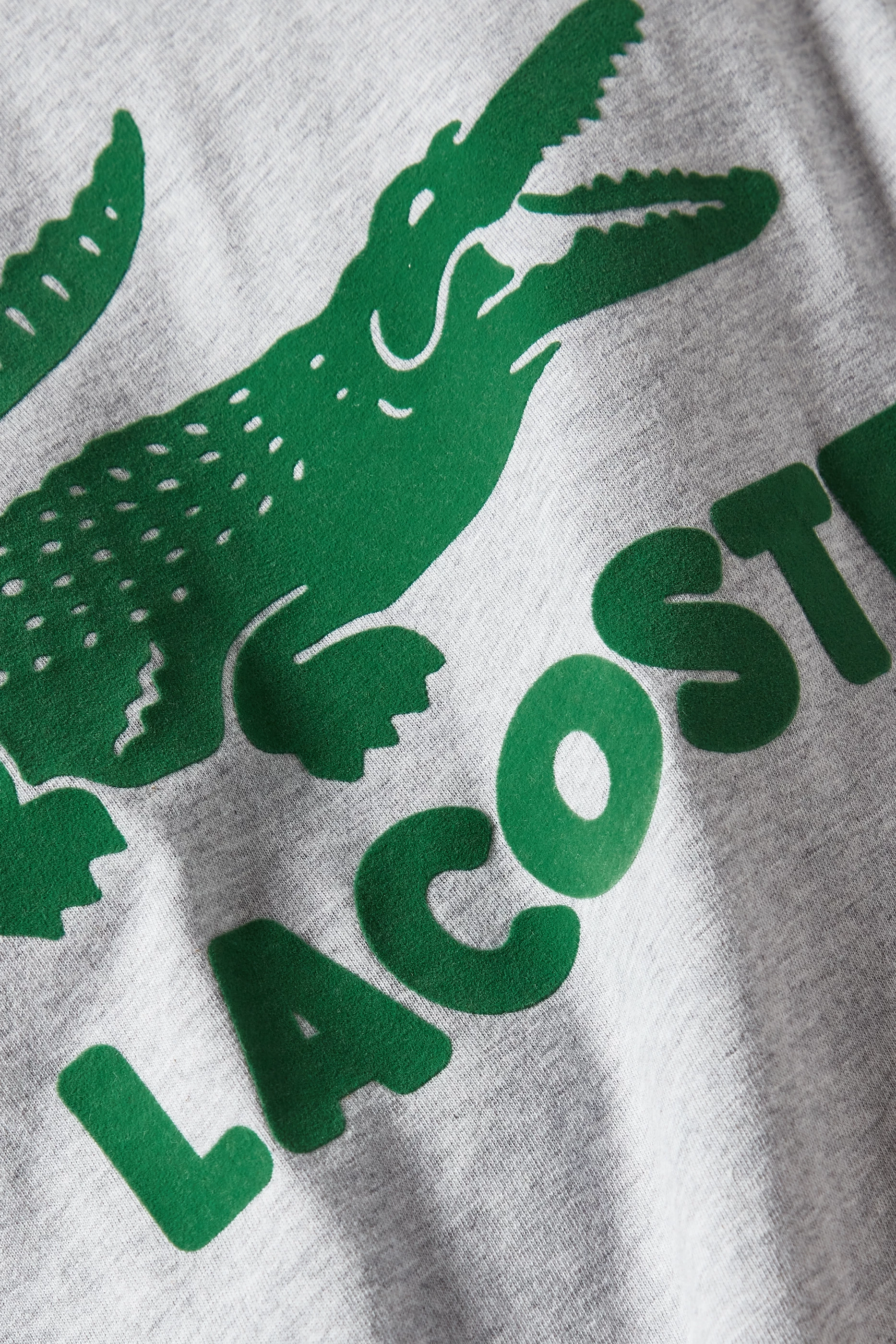 Lacoste grey crocodile logo shop