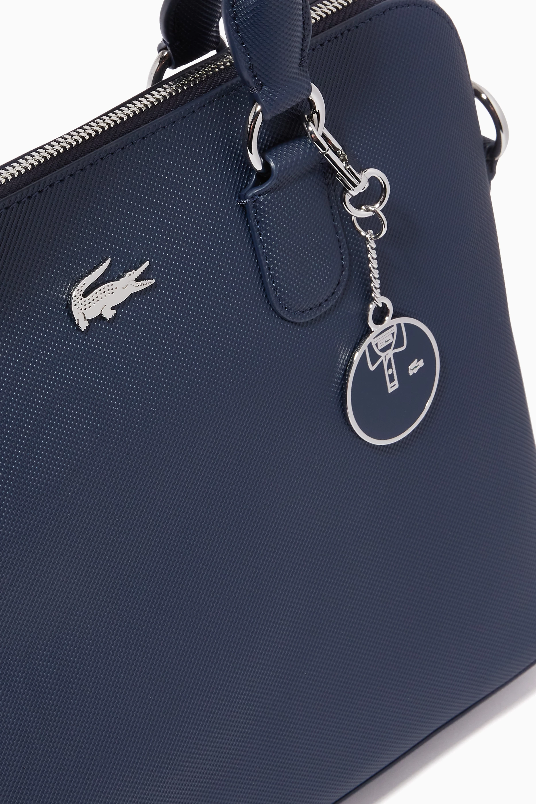 Buy Lacoste Blue Daily Classic Bugatti Bag in Coated Petit Pique For Women Online Ounass Oman
