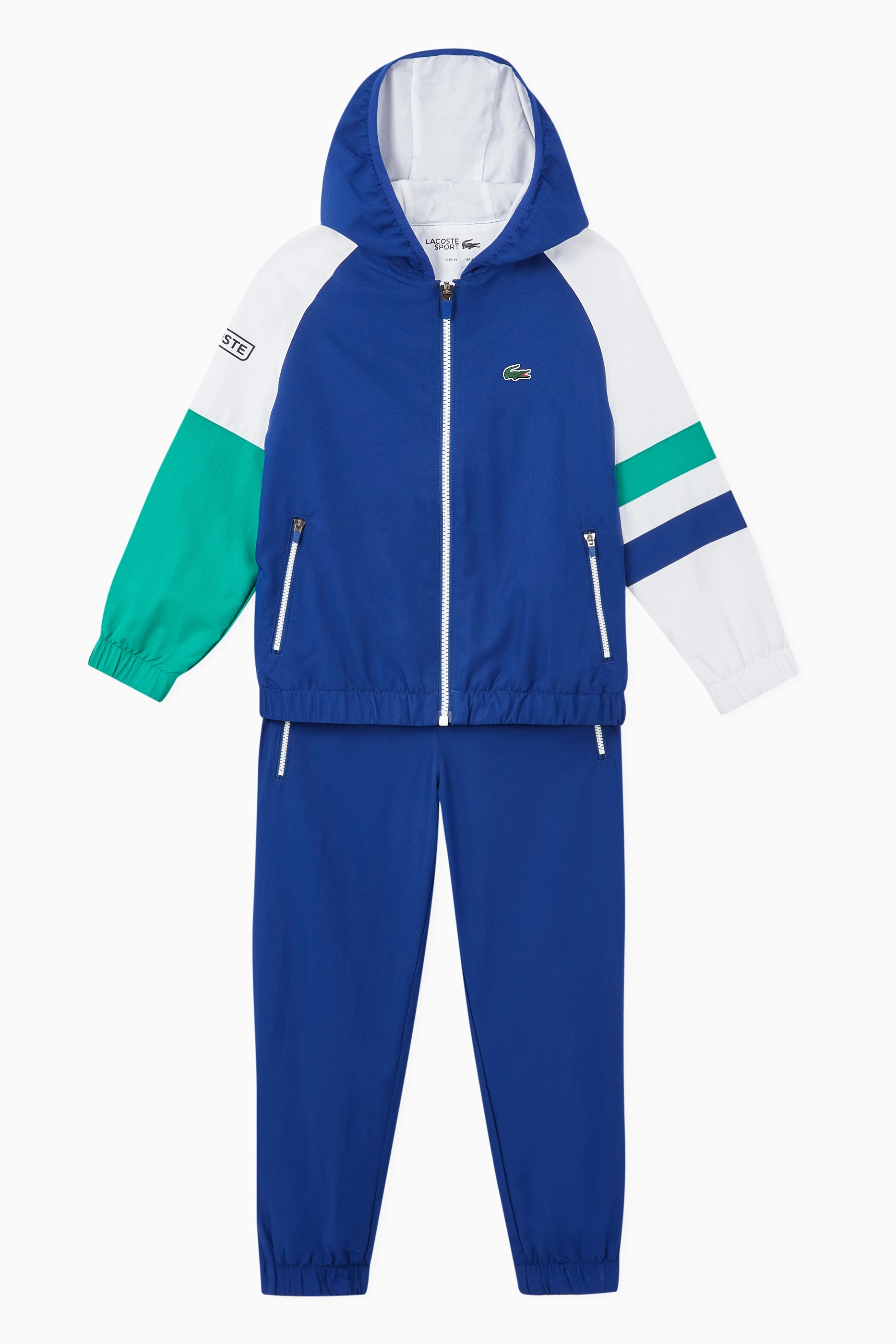 Buy Lacoste Color Taffeta Weaved Diamond Jersey Tracksuit Online for Kids Ounass Oman
