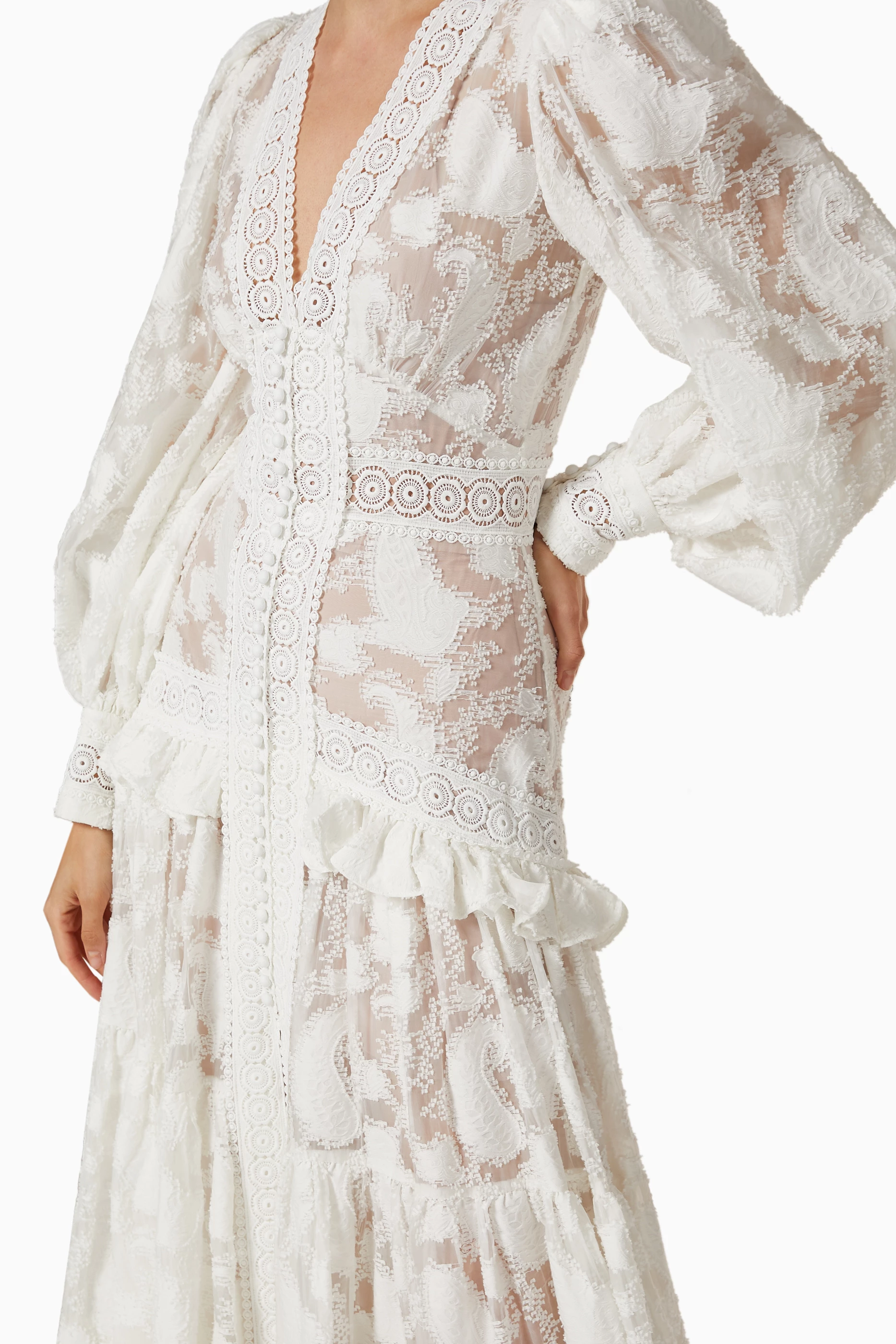 Buy Acler White Suffield Lace Dress For Women Online | Ounass Oman