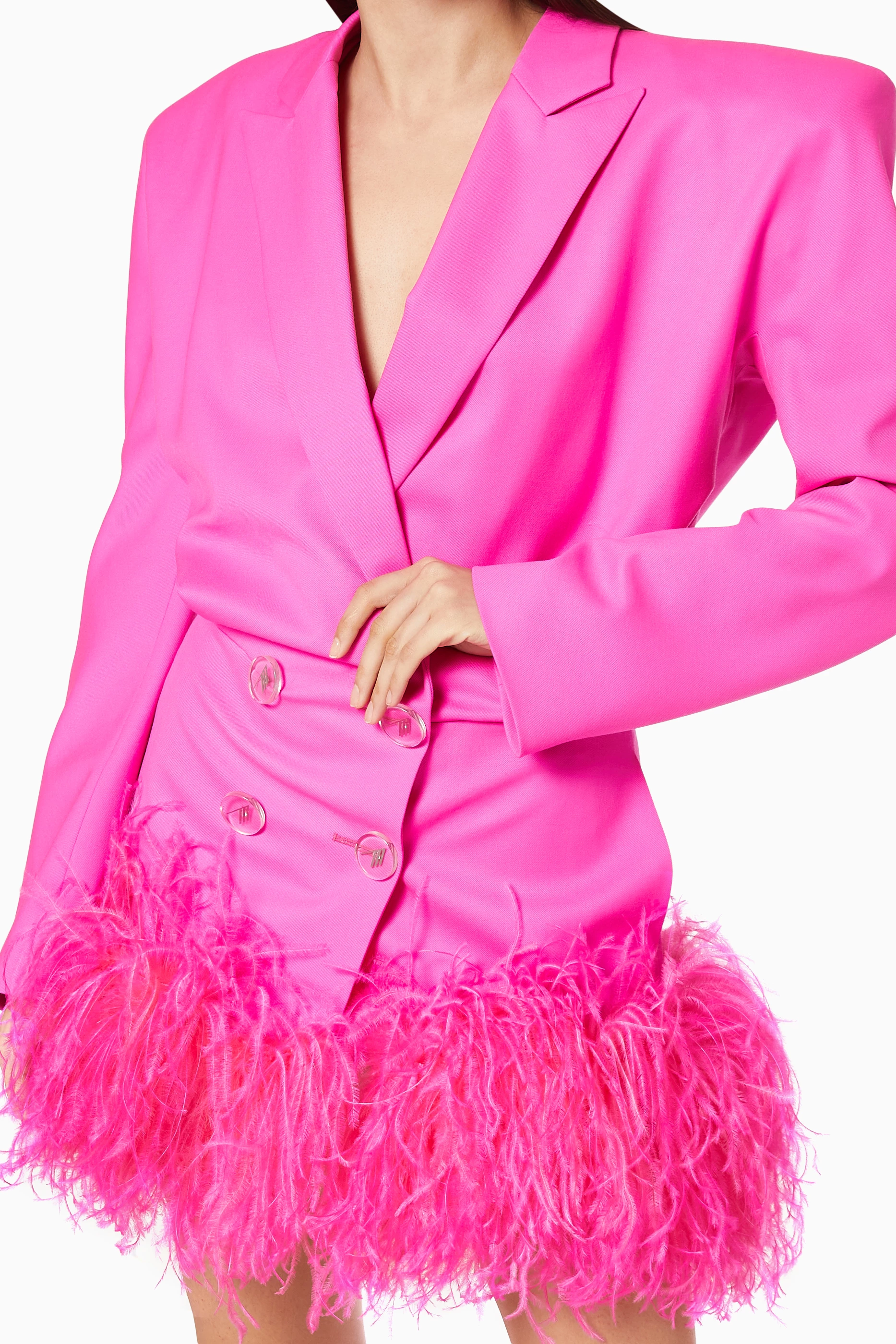 attico pink feather dress The Attico Fashion Collections | Moda Operandi
