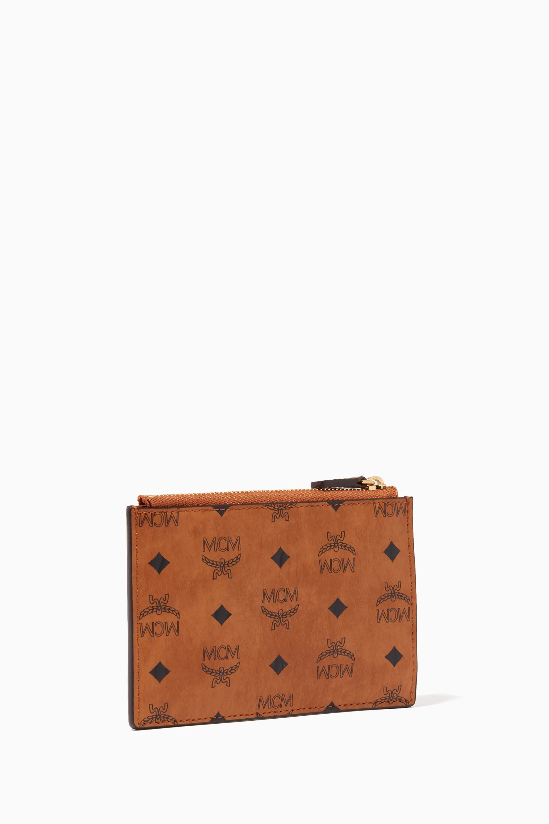 Buy MCM Brown Key Pouch in Visetos Original For UNISEX Online Ounass Oman