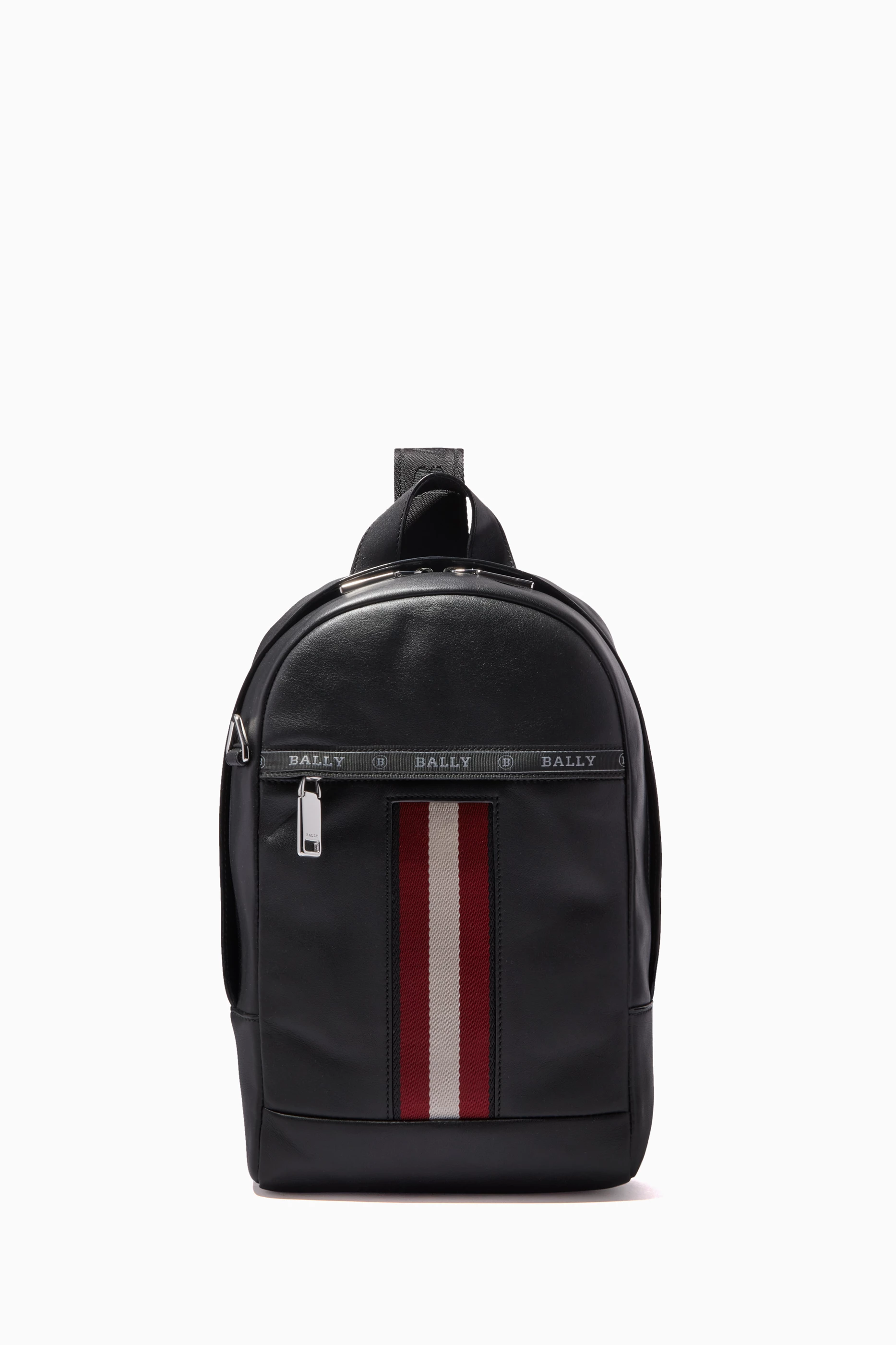 bally tarrot leather backpack Buy Bally Black Hari Sling Bag in Leather For Men Online