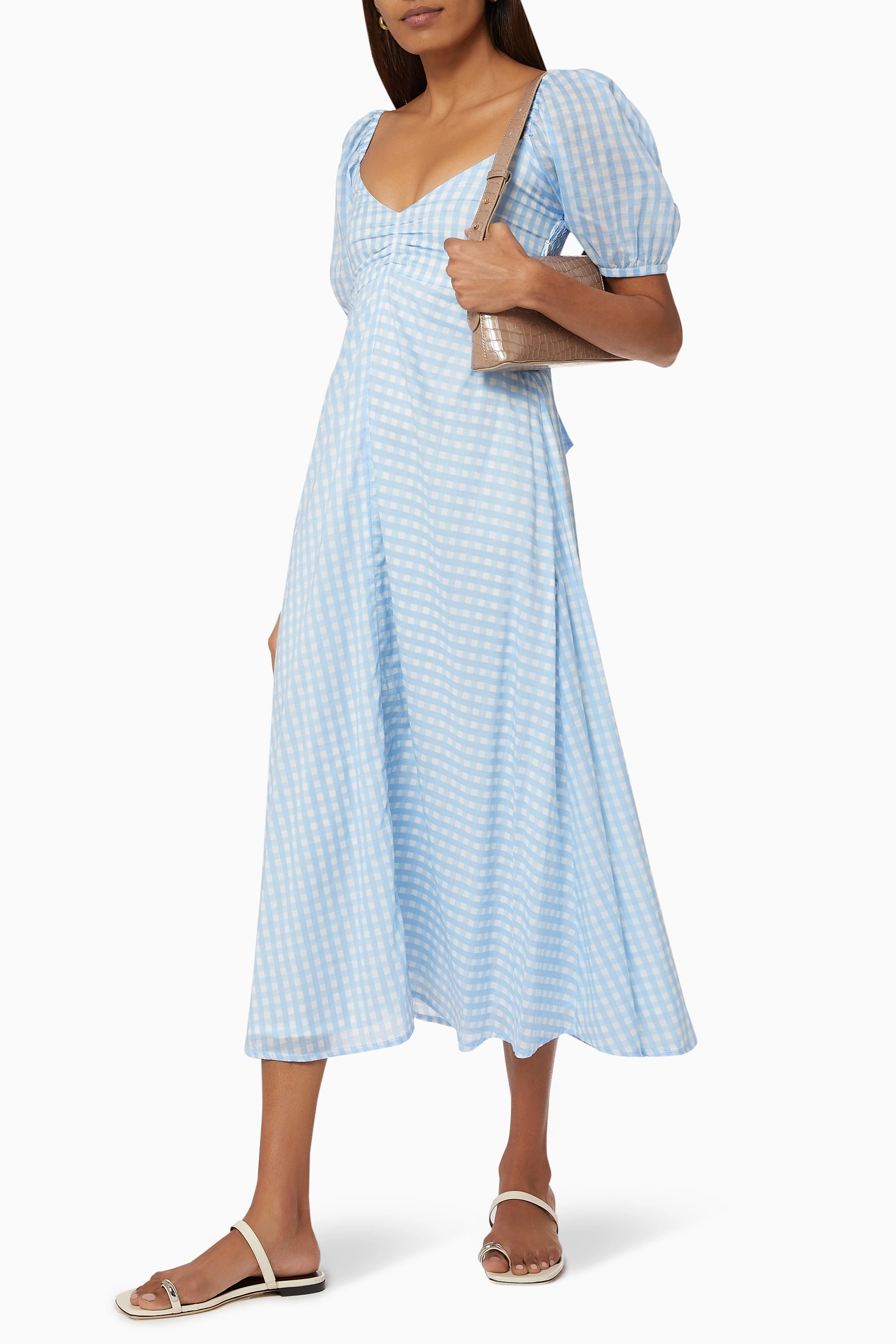 knee length dresses for ladies retroféte Women's Charlize Coated Knit Dress - White main image 1