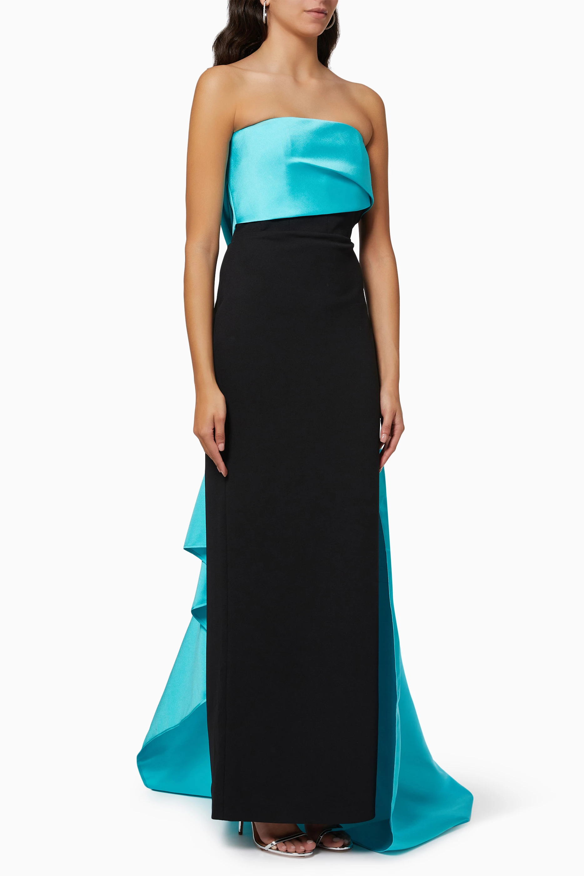 solace london blue dress The Lenna Midi Dress in Blue  Solace London