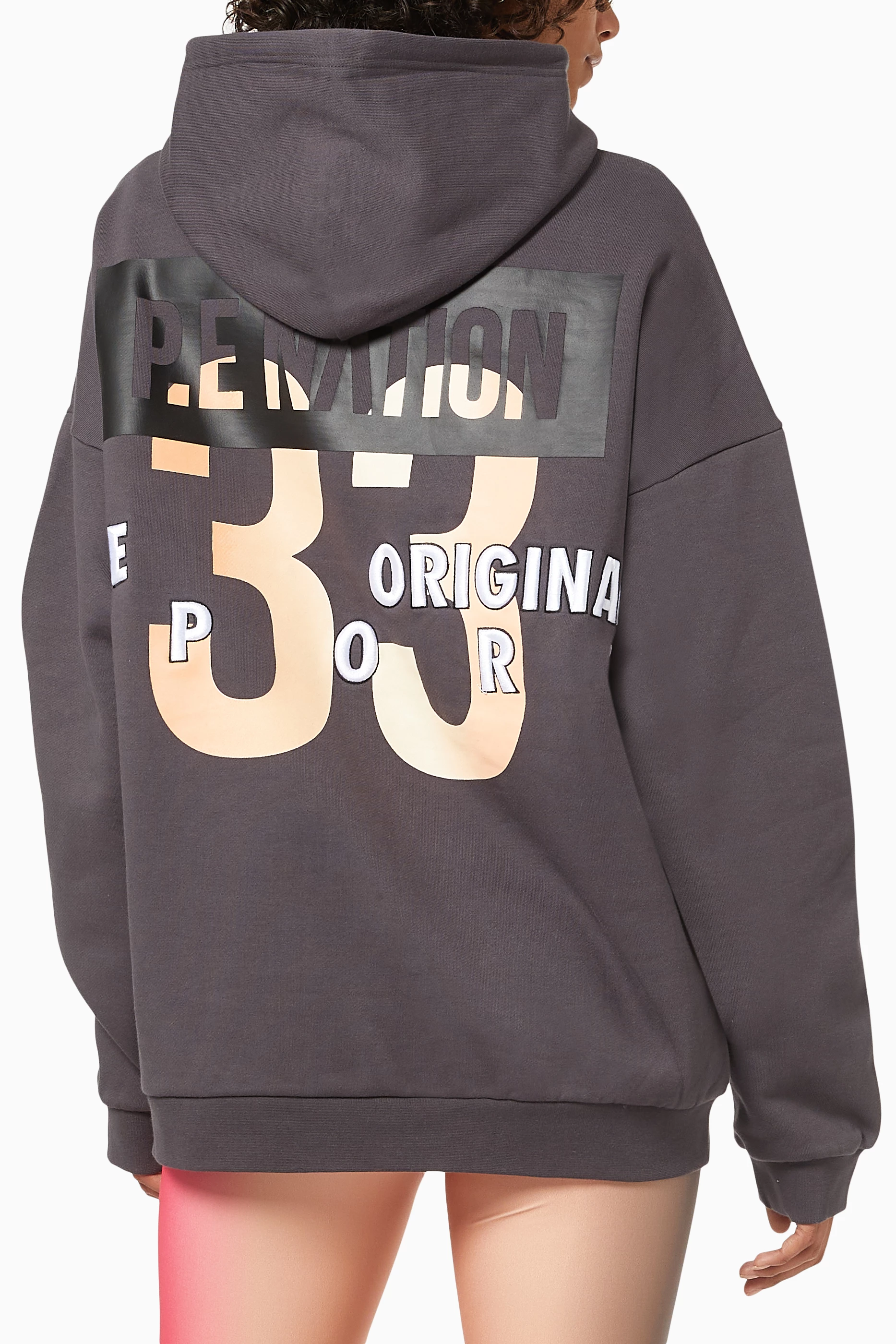Buy Nation Grey Momentum Hoodie in Organic Cotton For Women