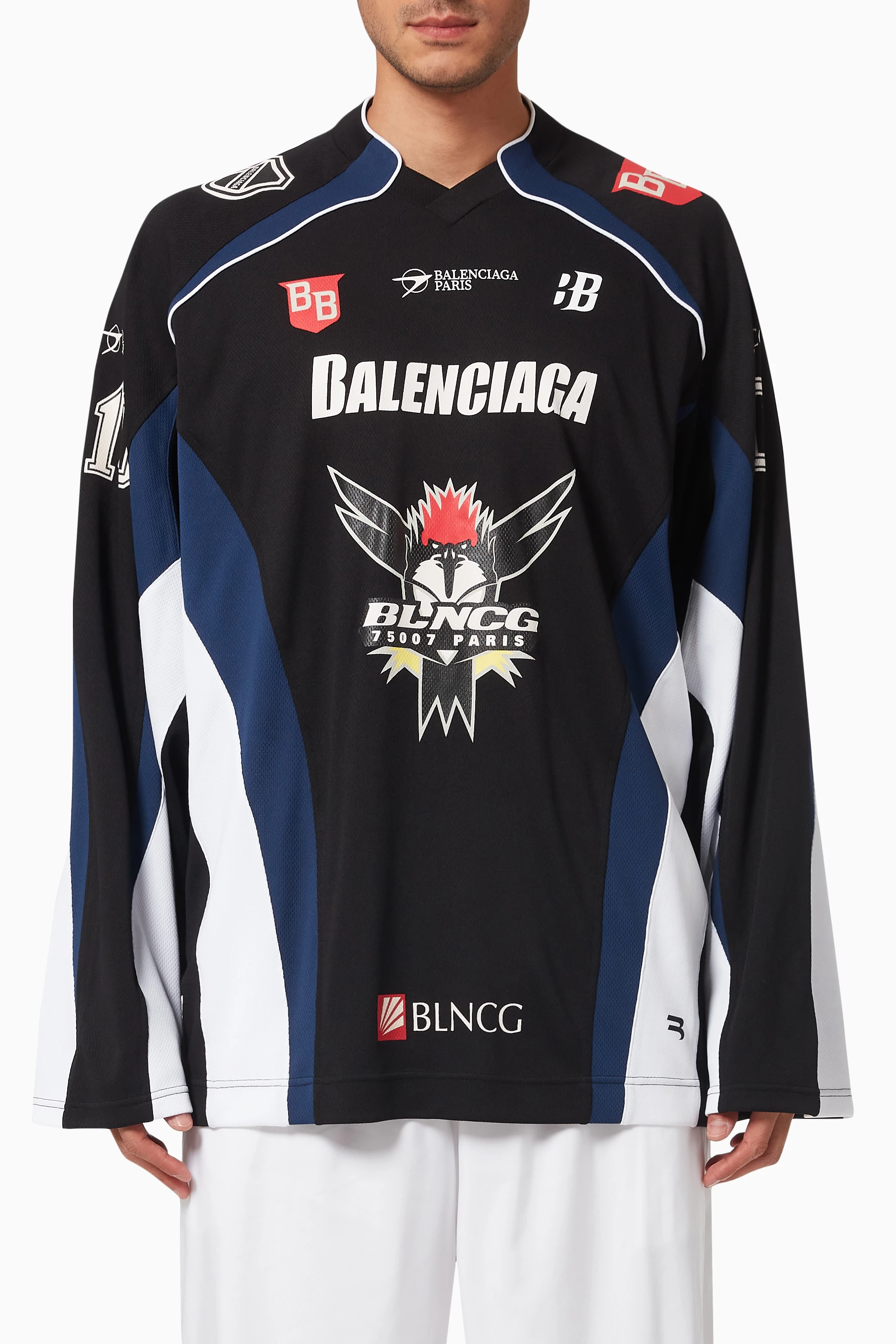 トップス BALENCIAGA Soccer Hockey Game Shirt BALENCIAGA Soccer Hockey Game Shirt