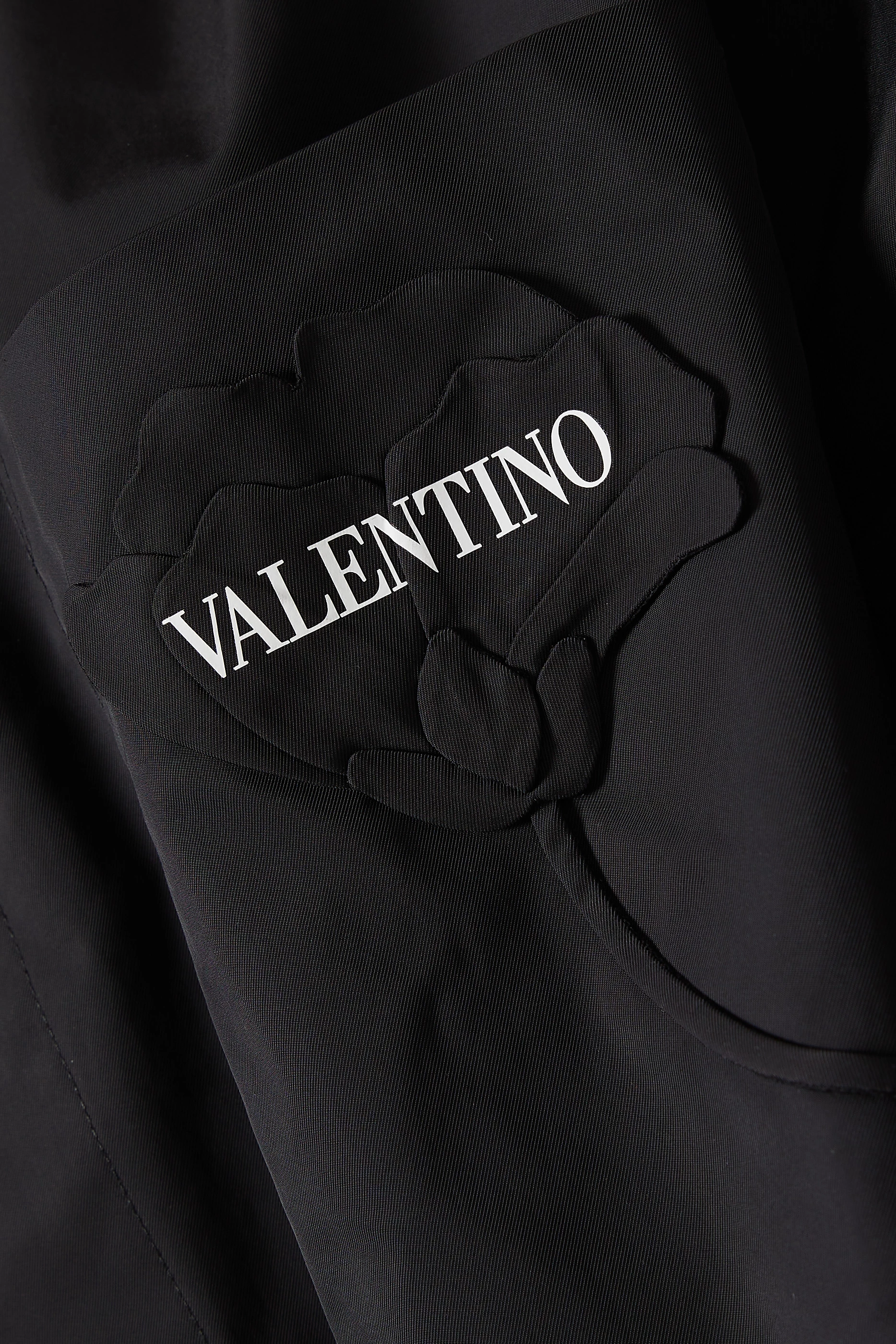 Buy Valentino Garavani Black Garden Shirt in Nylon For Men Online