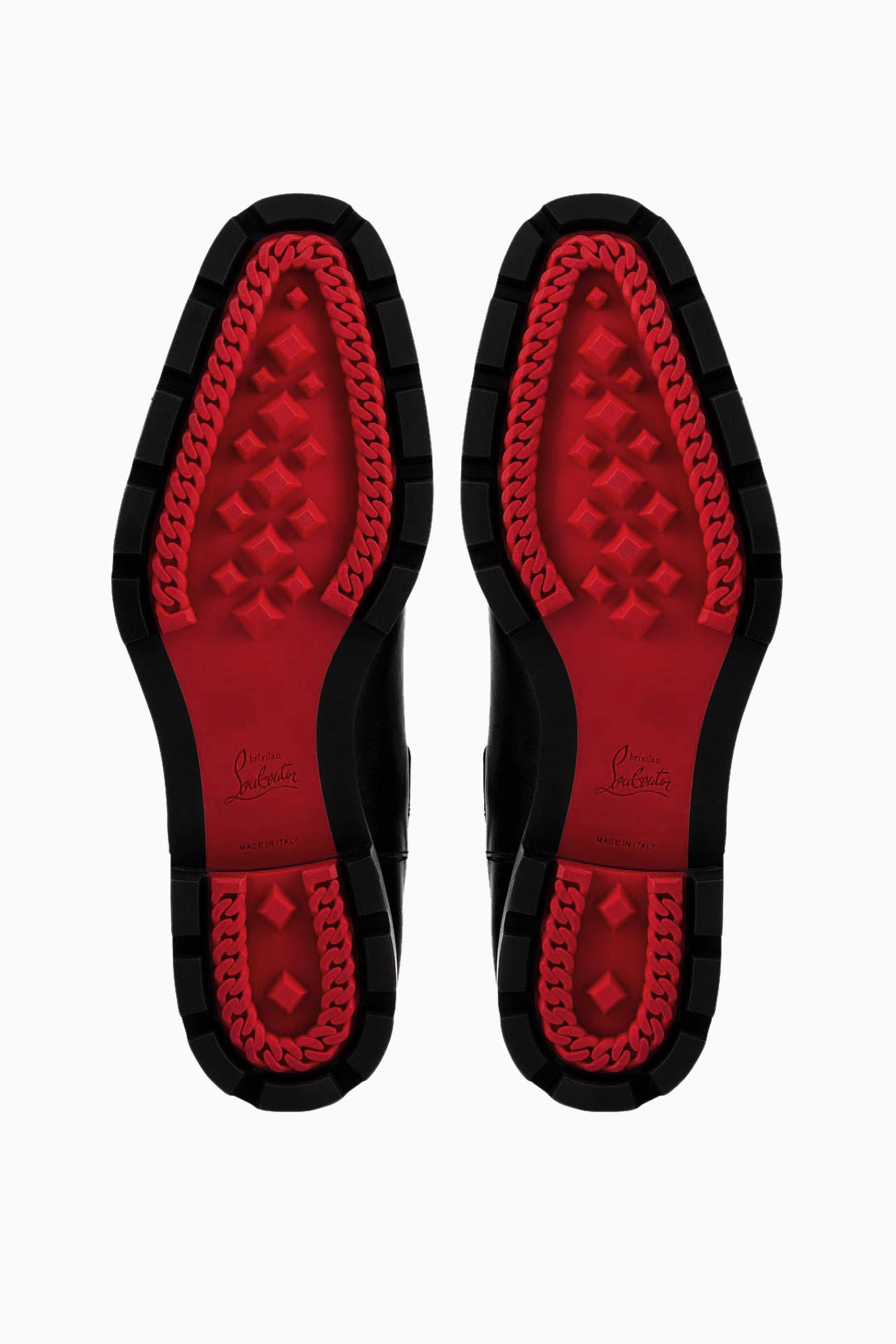 Christian Louboutin Black and Red Spiked Men\'s Boots Christian Louboutin Men main image 3