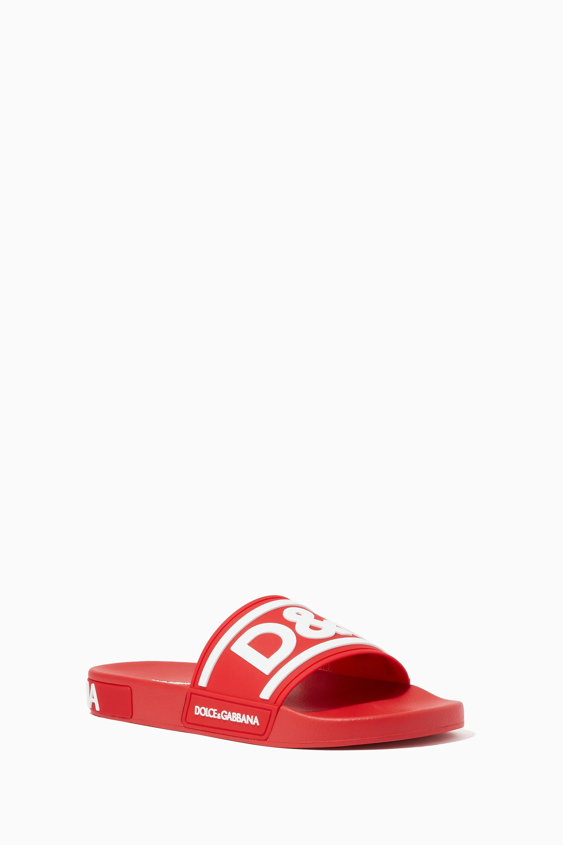 Mens dolce and gabbana slides outlet