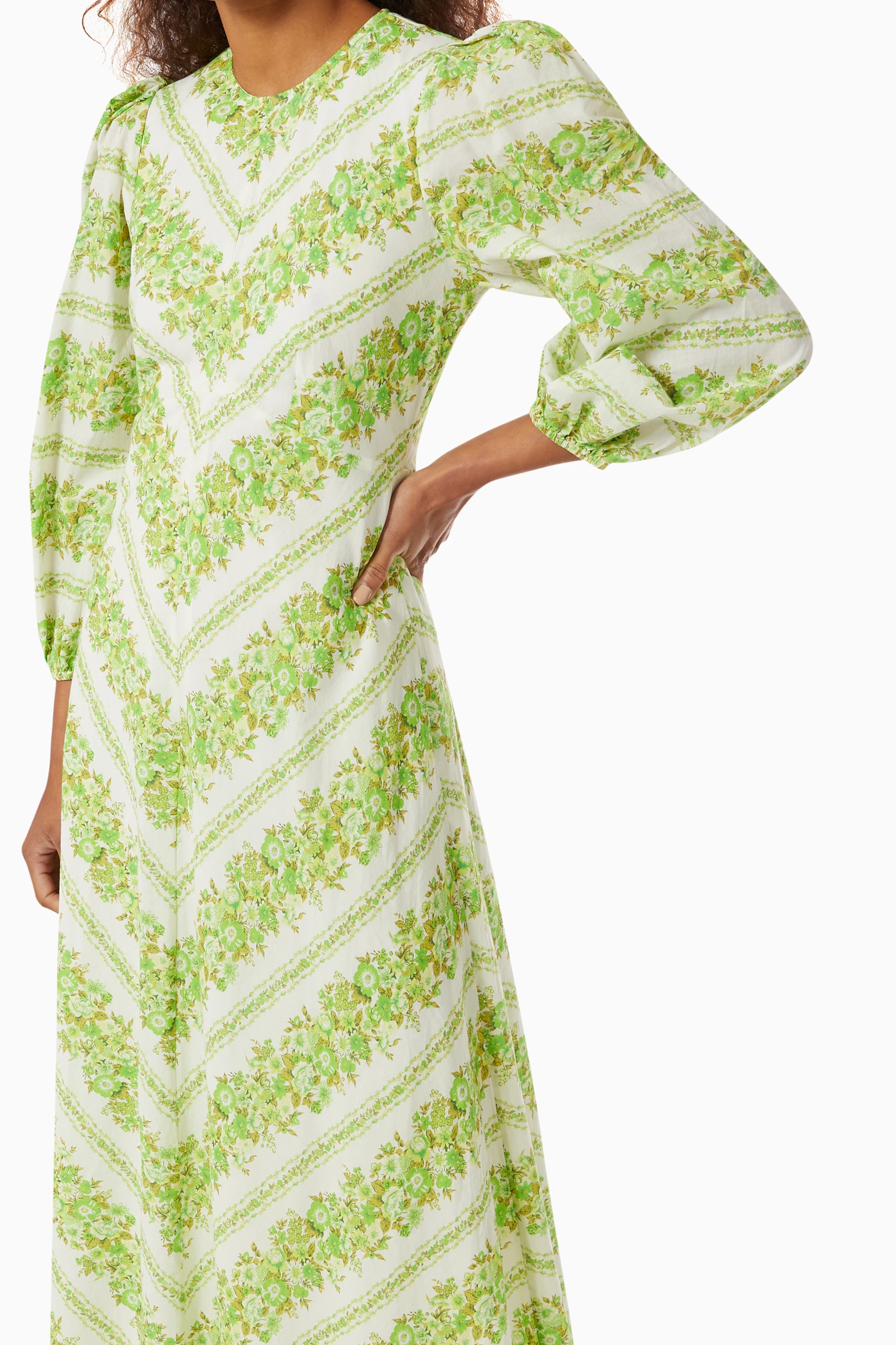 alemais jolene chevron midi dress Alemais