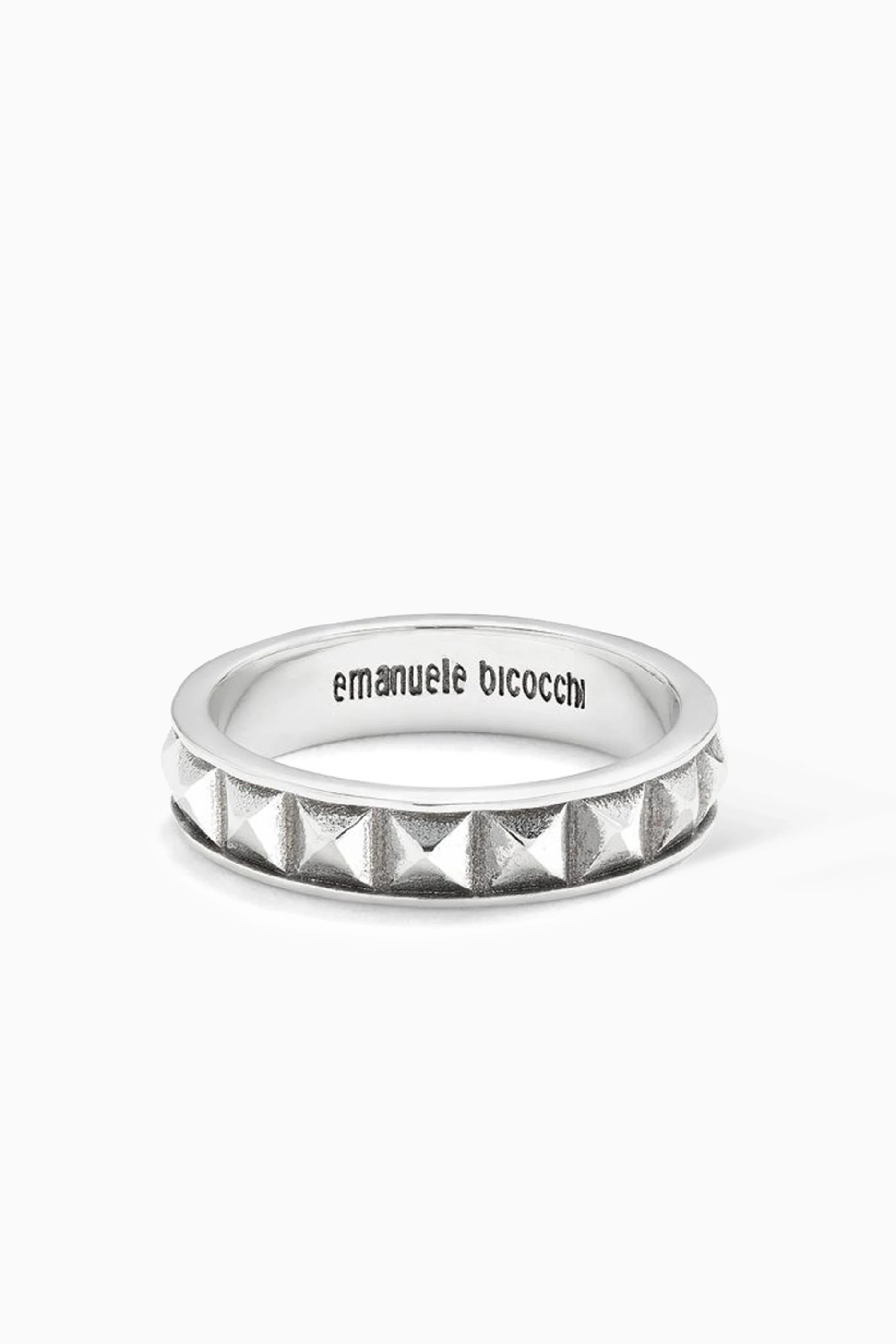 【関税込み】Emanuele Bicocchi シルバー Pyramid バンドリング Emanuele Bicocchiのシルバー Pyramid リングがセール中