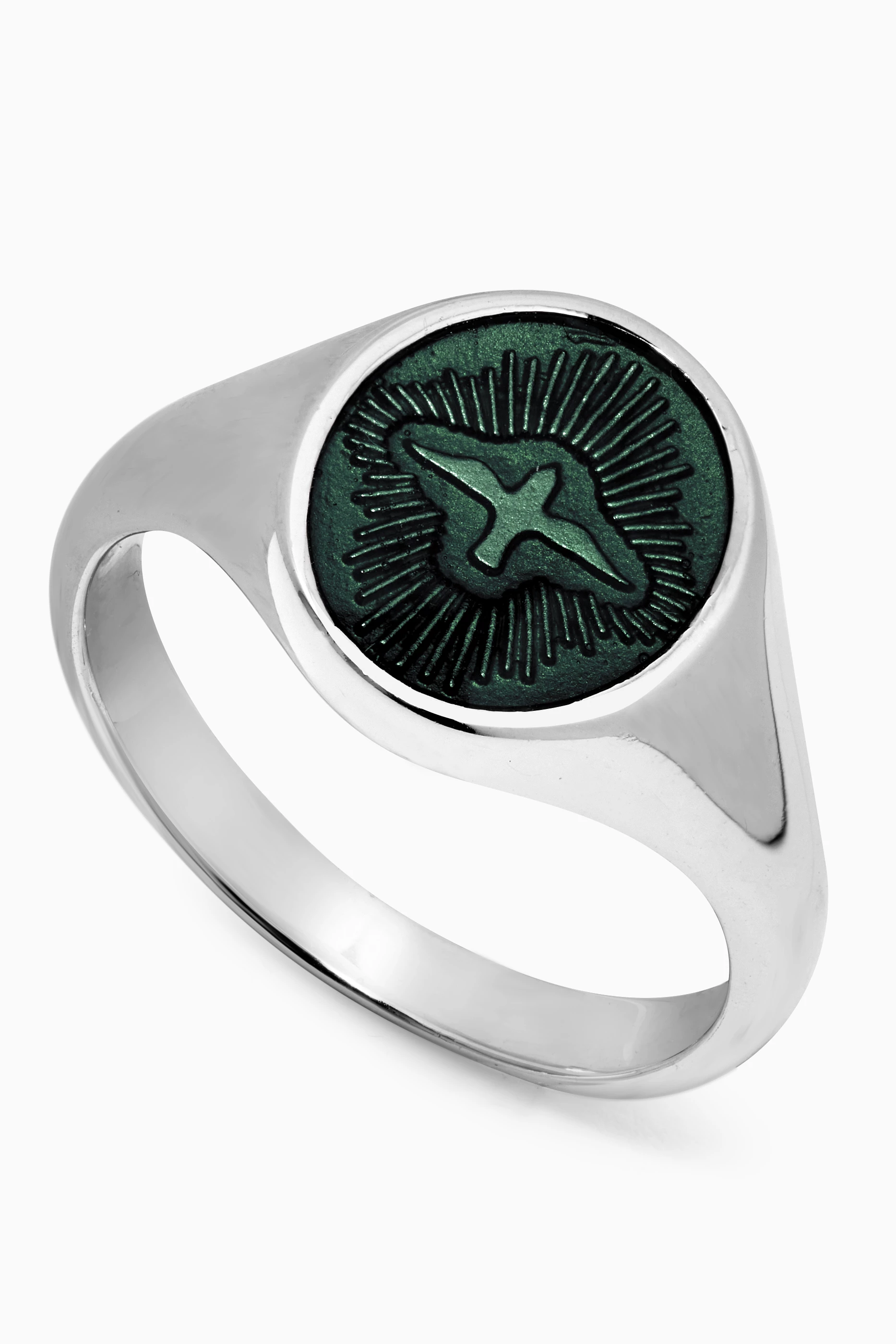 Buy Miansai Grey Dove Ring in Sterling Silver For Men Online
