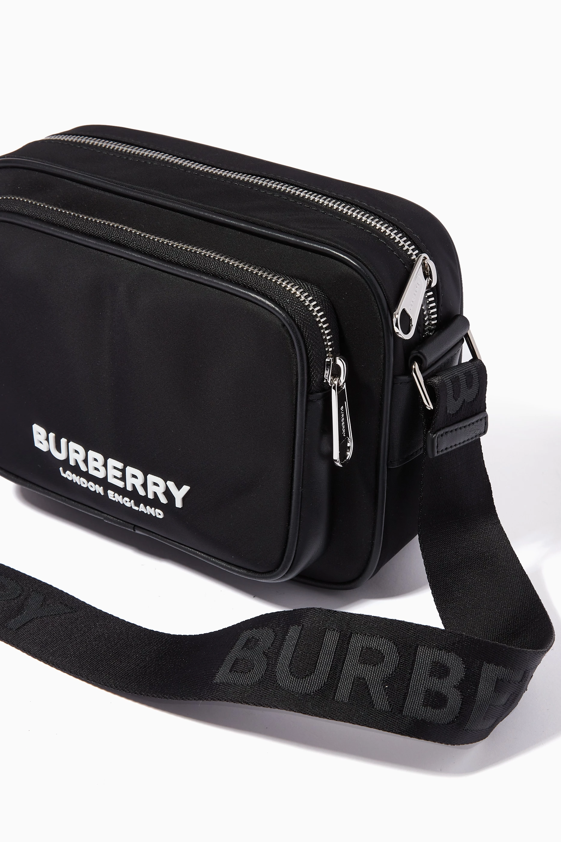 Buy Burberry Black Paddy Crossbody Bag in Nylon For Men Online Ounass Oman
