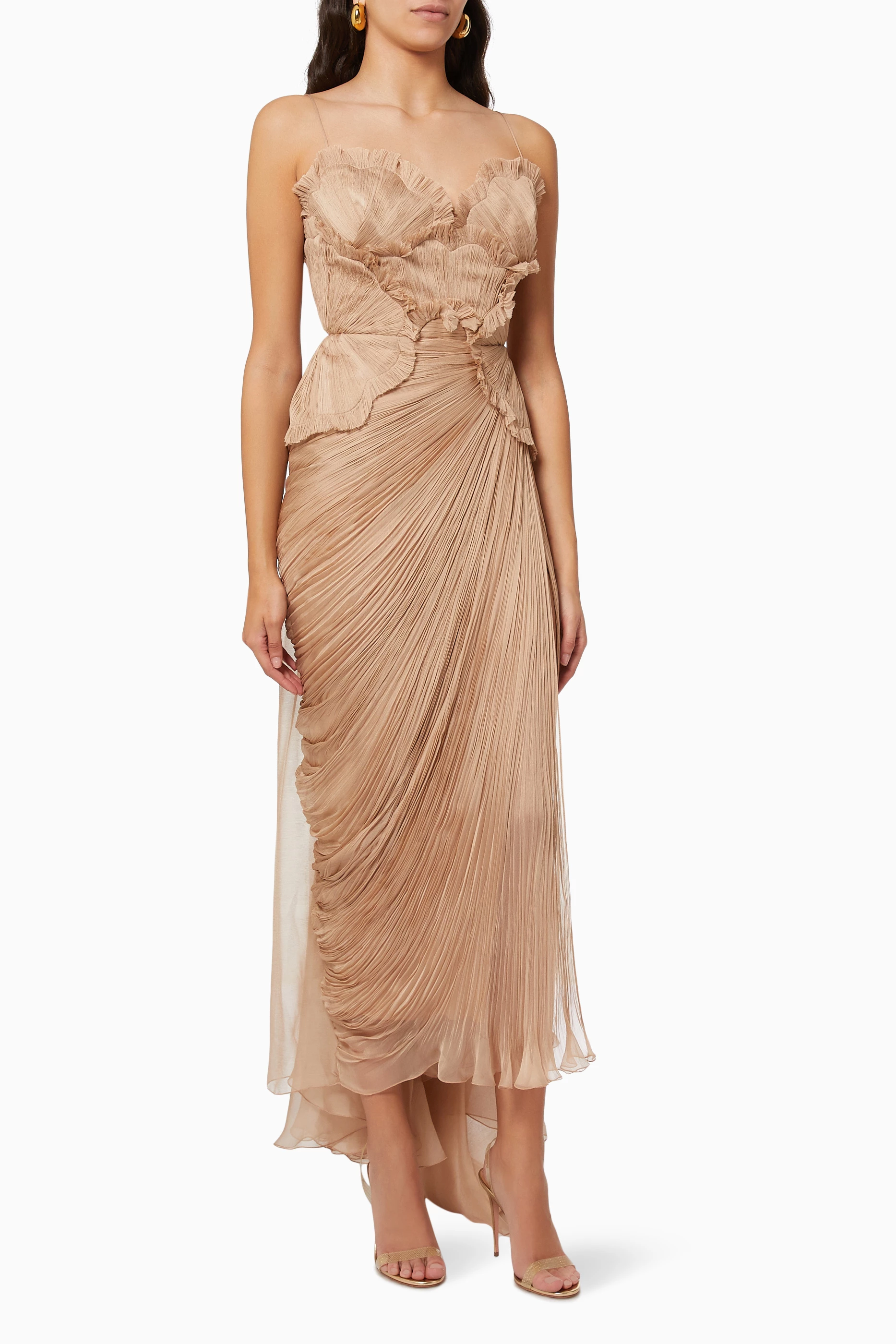 Maria Lucia Hohan Gold Dress Jolie
