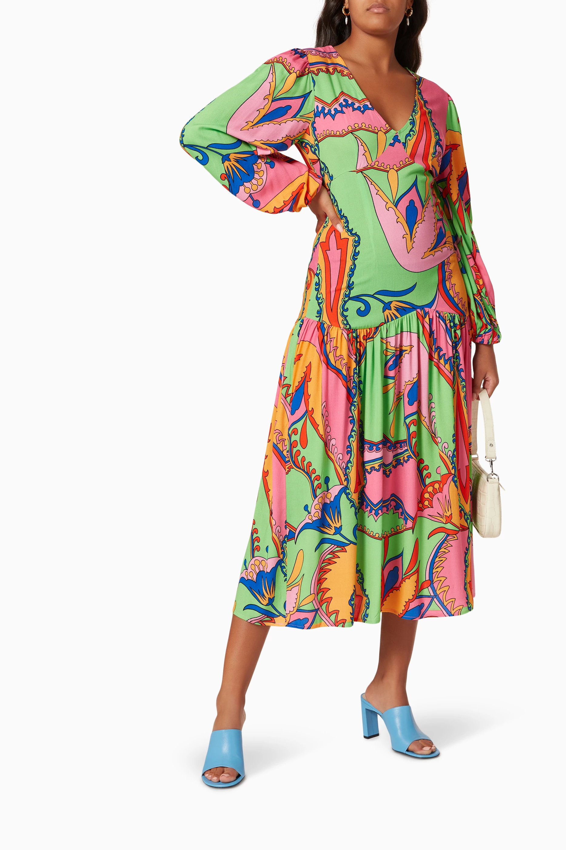 chinese dress ladies Farm Rio Amazonia Forest Maxi Dress - Multi main image 1