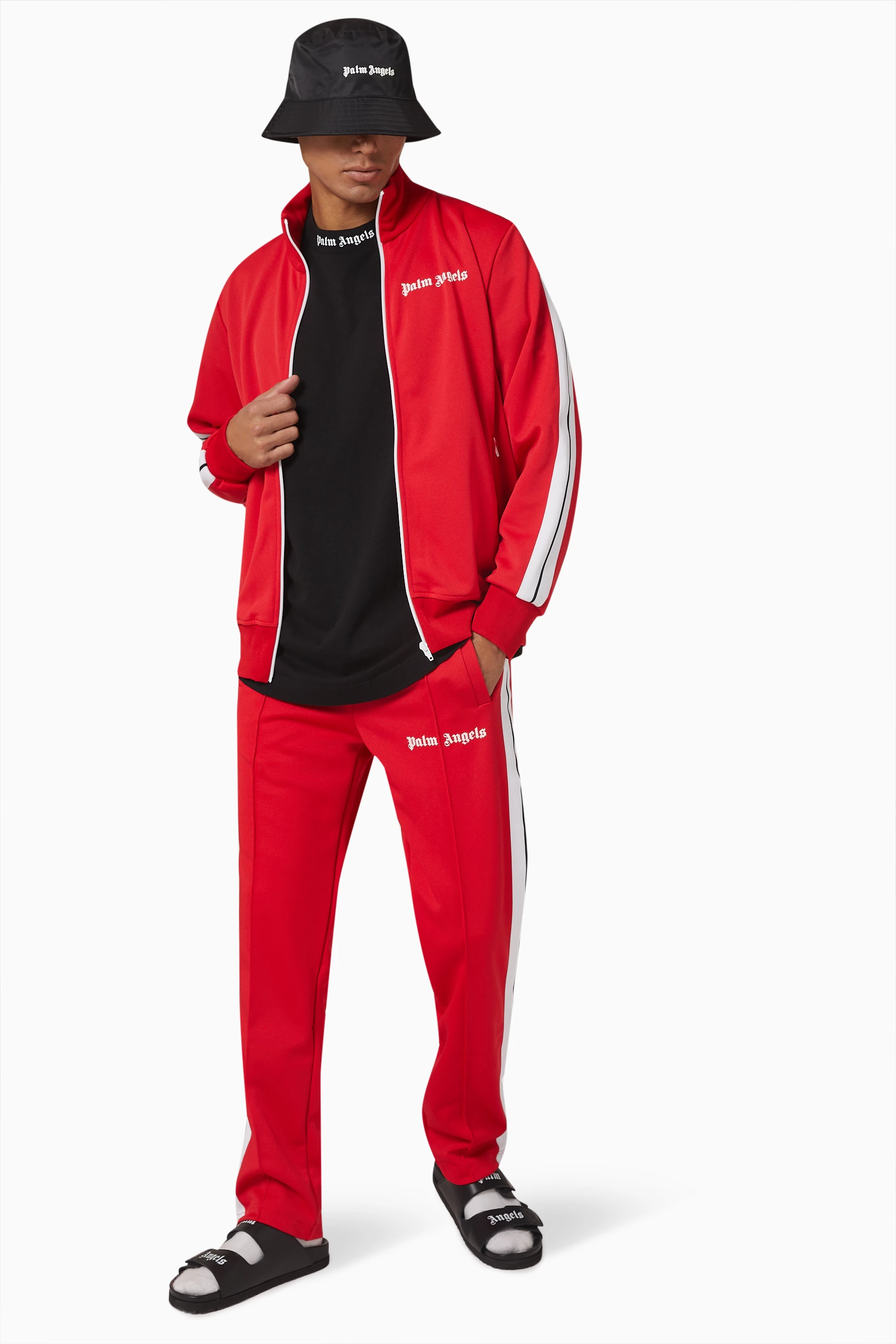 Buy Palm Angels Red Classic Track Jacket For Men Online | Ounass Oman