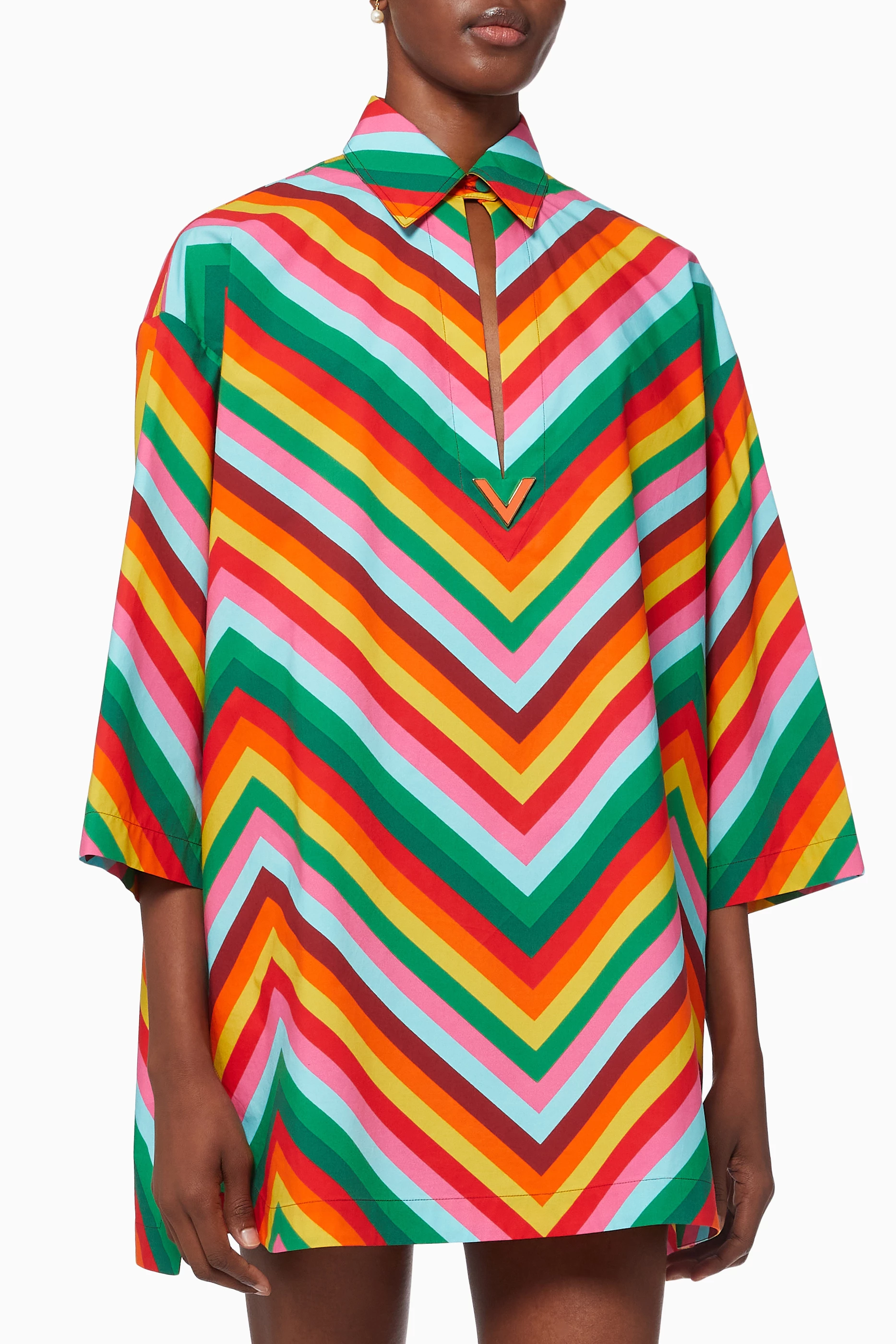 Buy Valentino Garavani Multicolour Valentino Archive 1973 Chevron