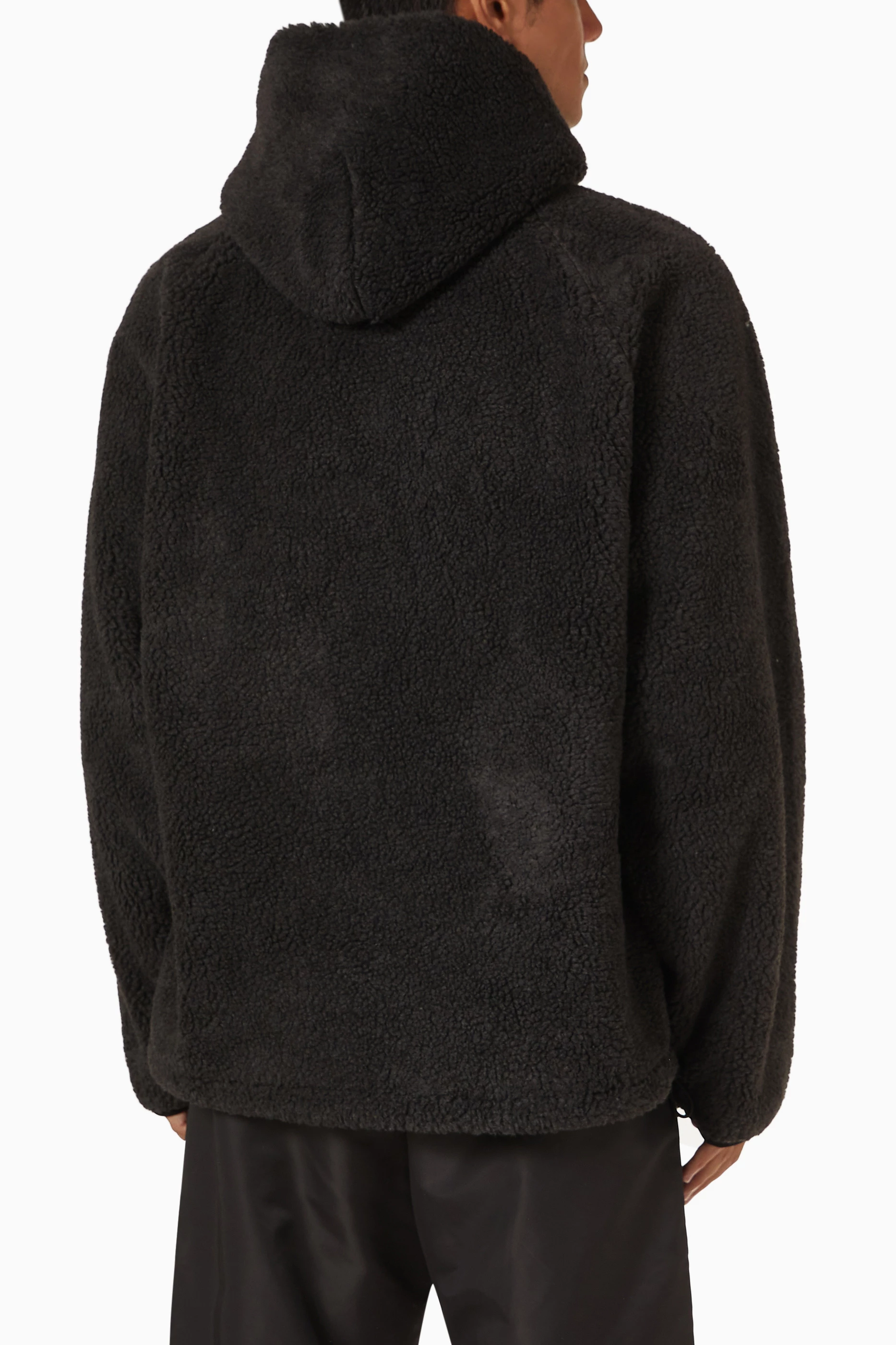 Buy Fear of God Essentials Grey Zip Jacket in Polar Fleece For Men