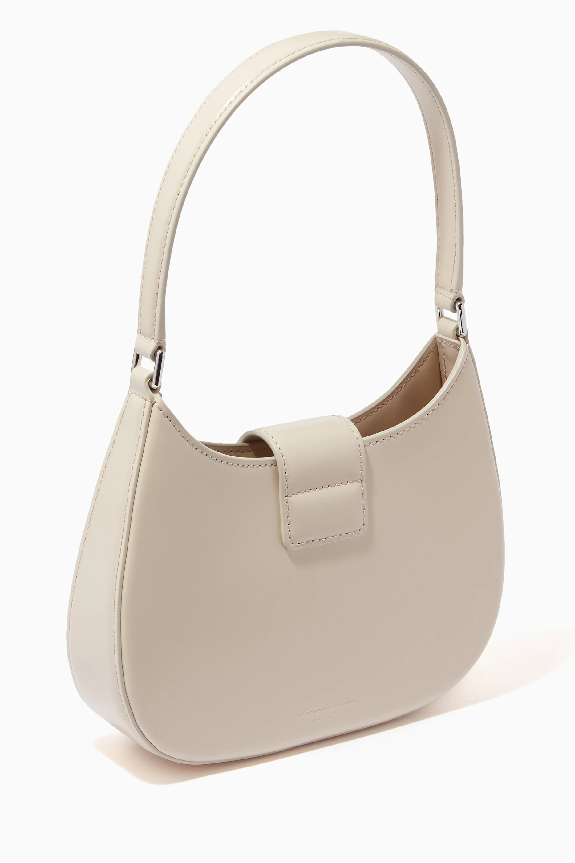 Buy Alexander Wang Neutral Small W Legacy Hobo Shoulder Bag in 