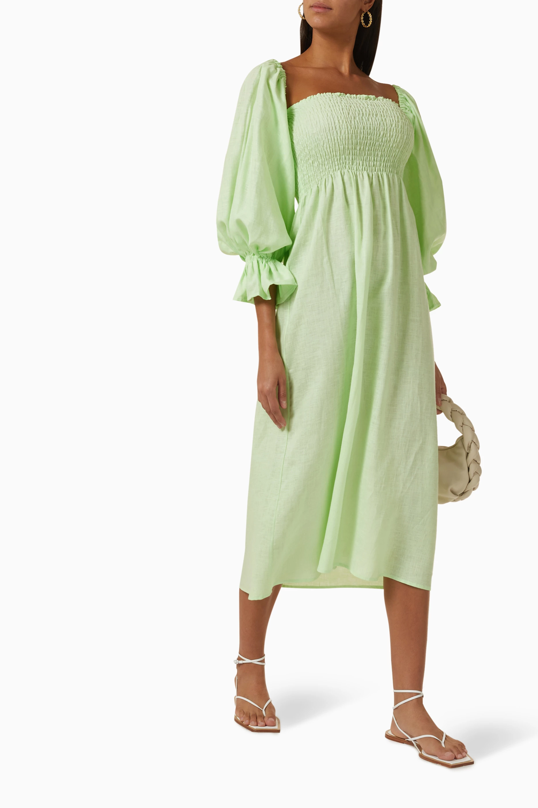 green emerald velvet dress Suzi Maxi Dress With Detachable Feathers in Green