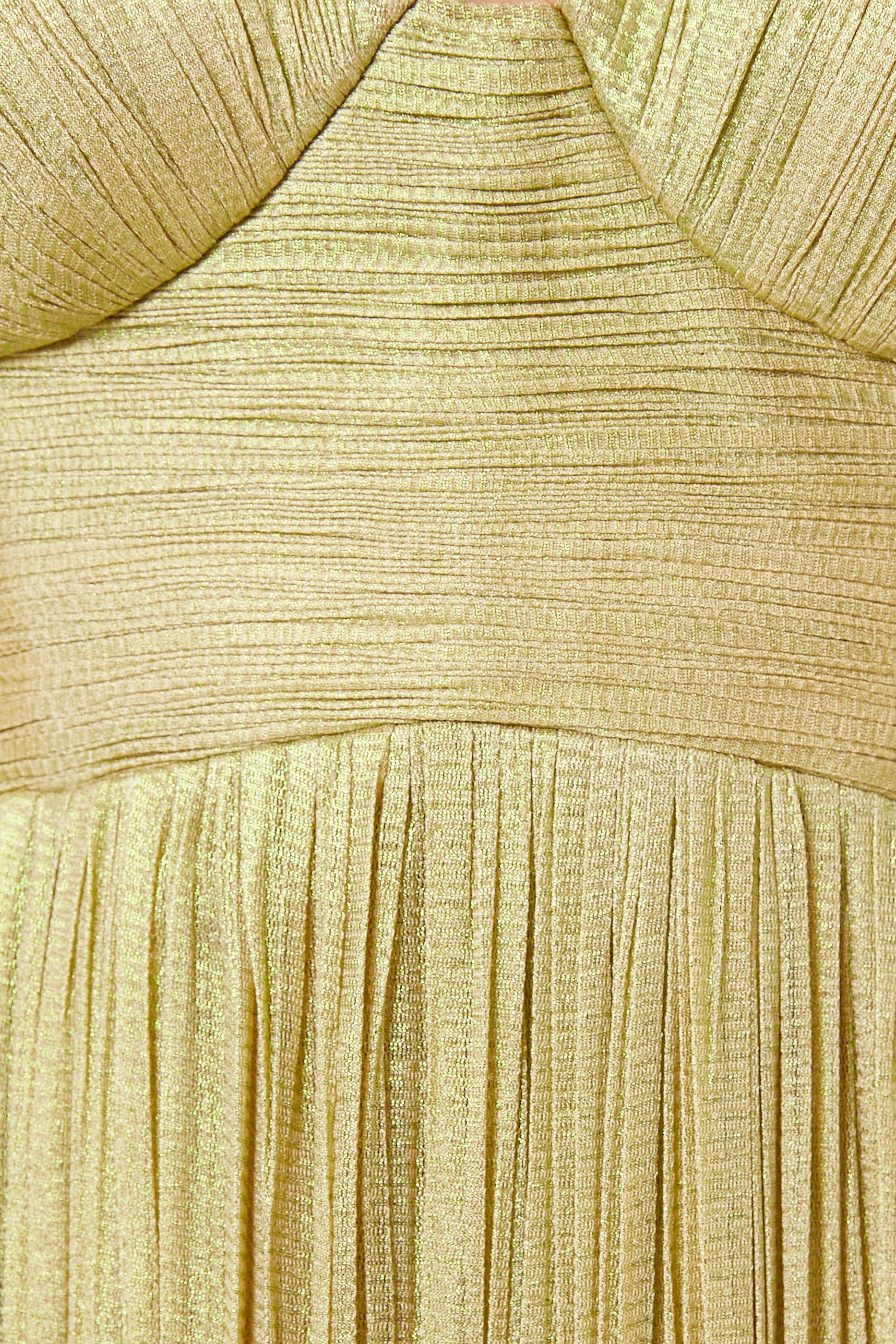 Buy Maria Lucia Hohan Gold Barbara Bustier Gown in Silk Tulle For Women  Online | Ounass Oman
