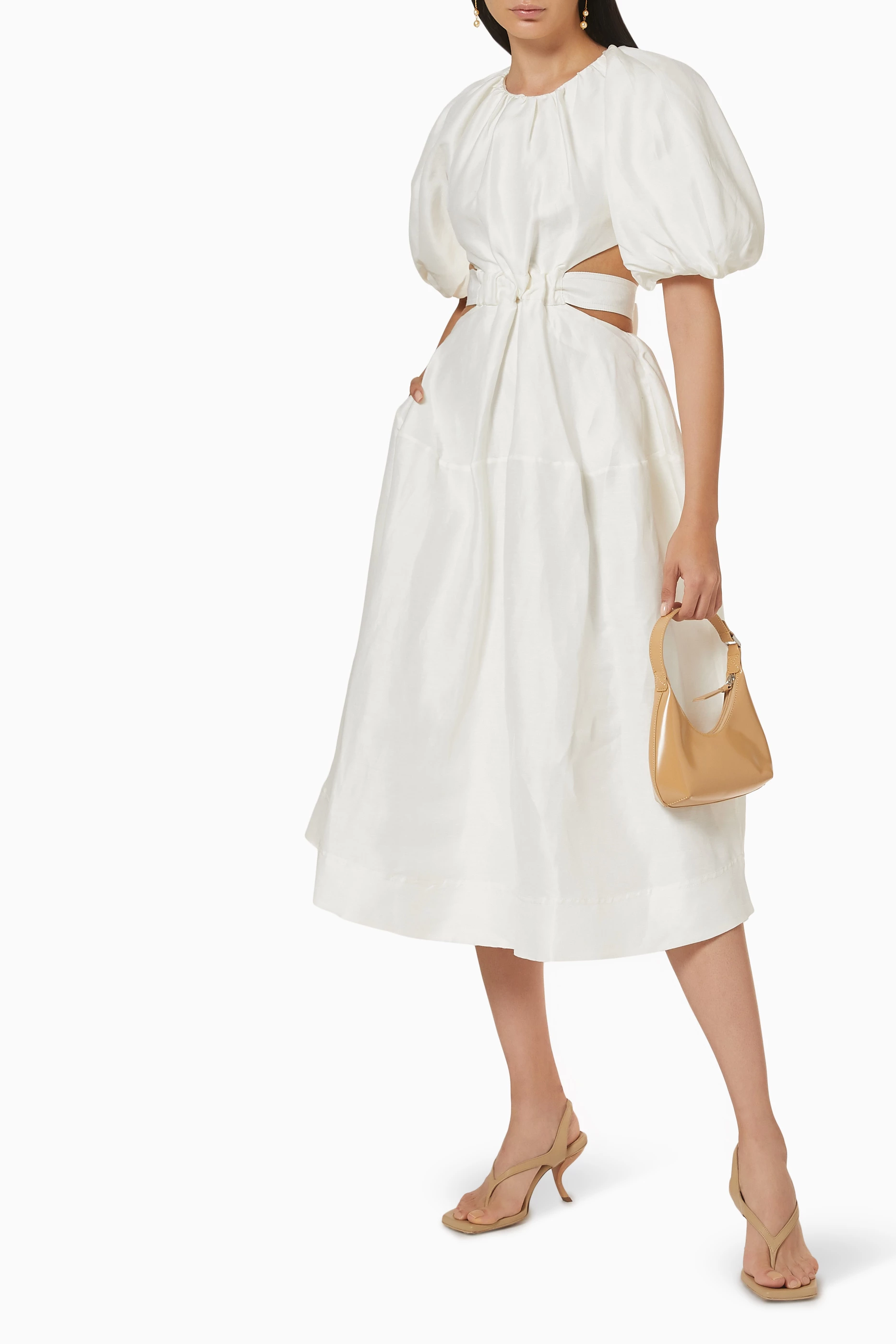 mimosa cutout midi dress Buy Mimosa Cut Out Midi Dress in Black | AJE