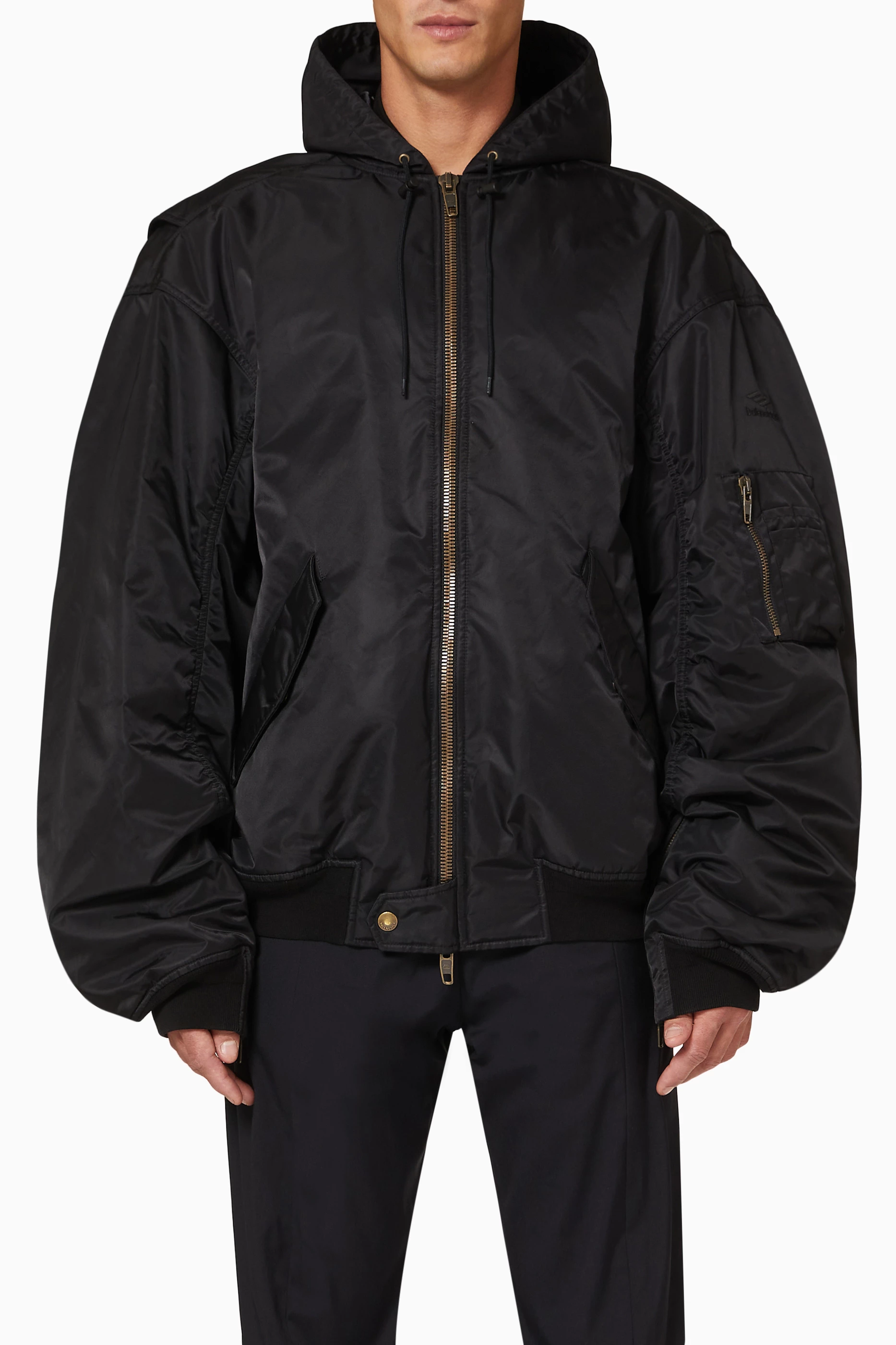 バレンシアガ 3B SPORTS ICON ライト BOMBER (サイズ1 ) Balenciaga 3B Sports Icon Light Bomber Jacket Black Men's - SS22 - US
