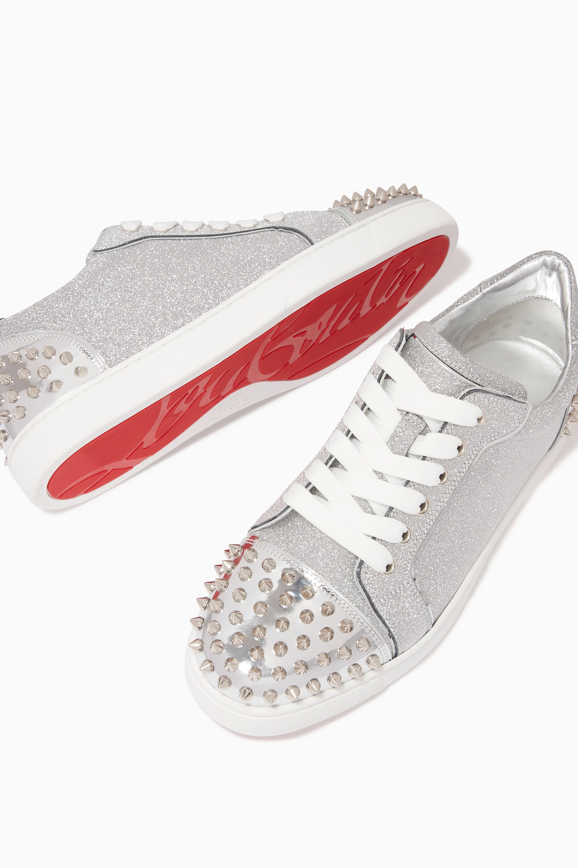 Louboutin sparkly sneakers best sale