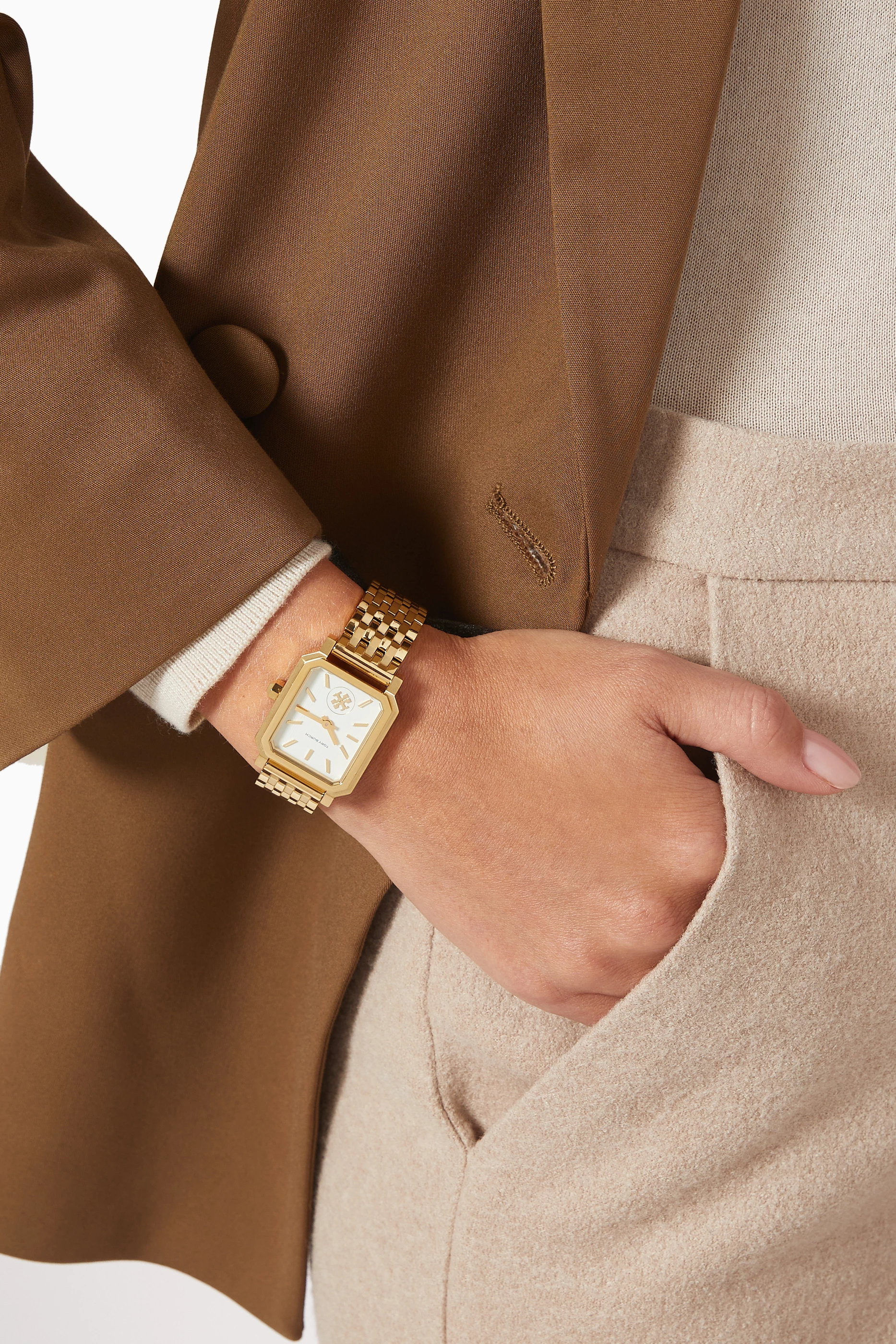 Buy Tory Burch Gold Robinson Quartz Watch, 27 x 29mm For Women Online |  Ounass Oman