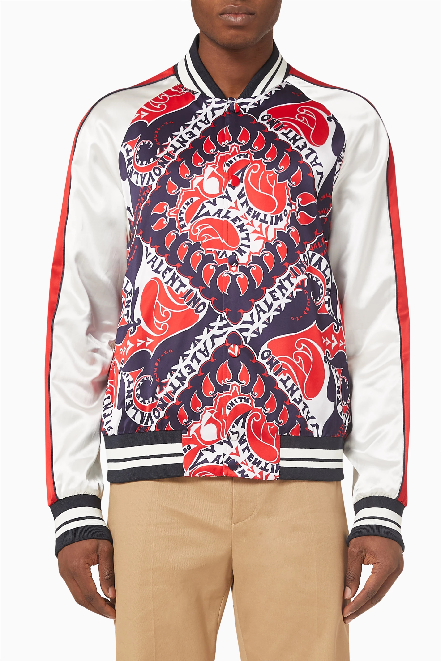Buy Valentino Garavani Multicolour Archive Manifesto Bandana Print 