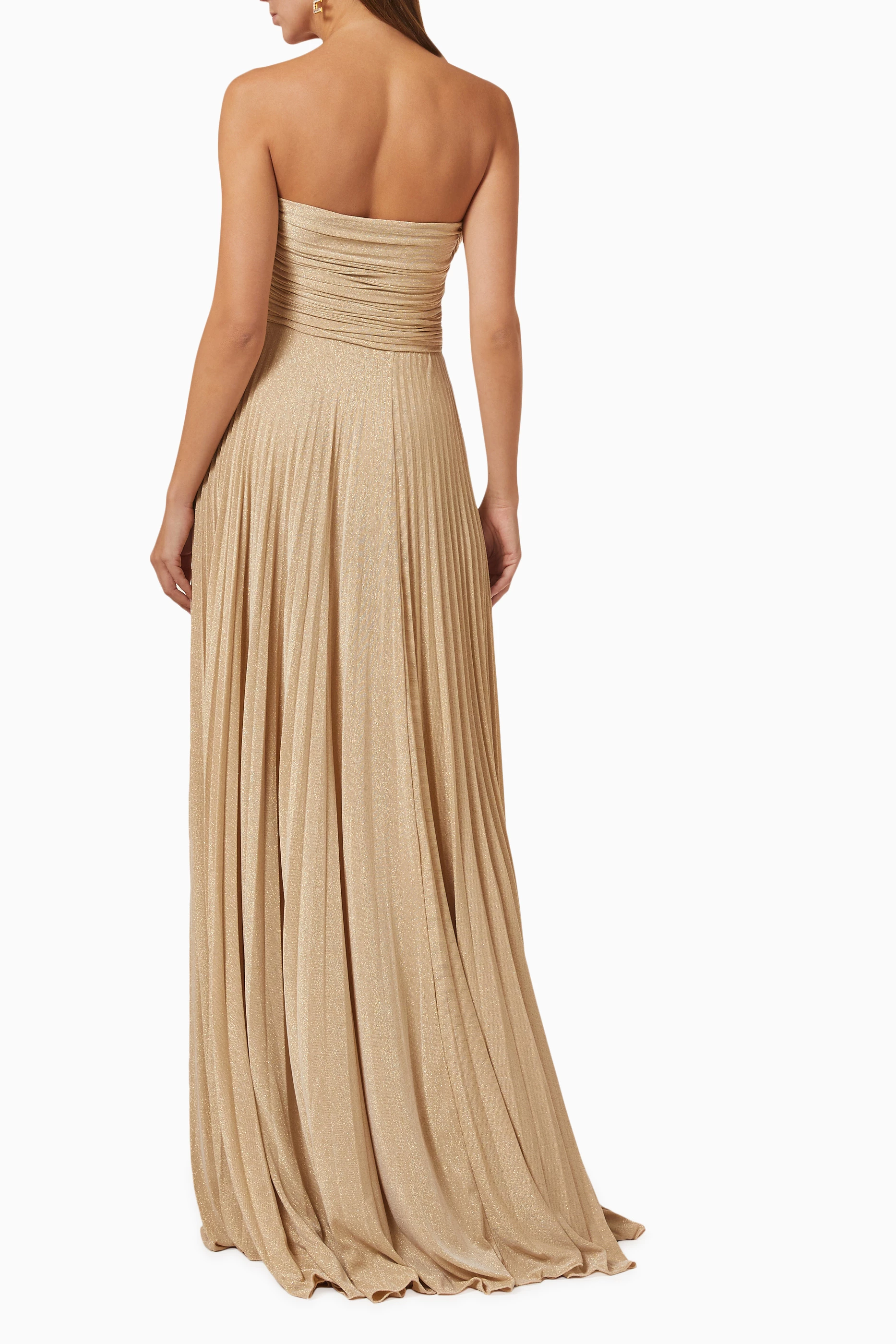 sachin and babi light blue dress BCBGMAXAZRIA Strapless Crepe Gown - Exclusive main image 1