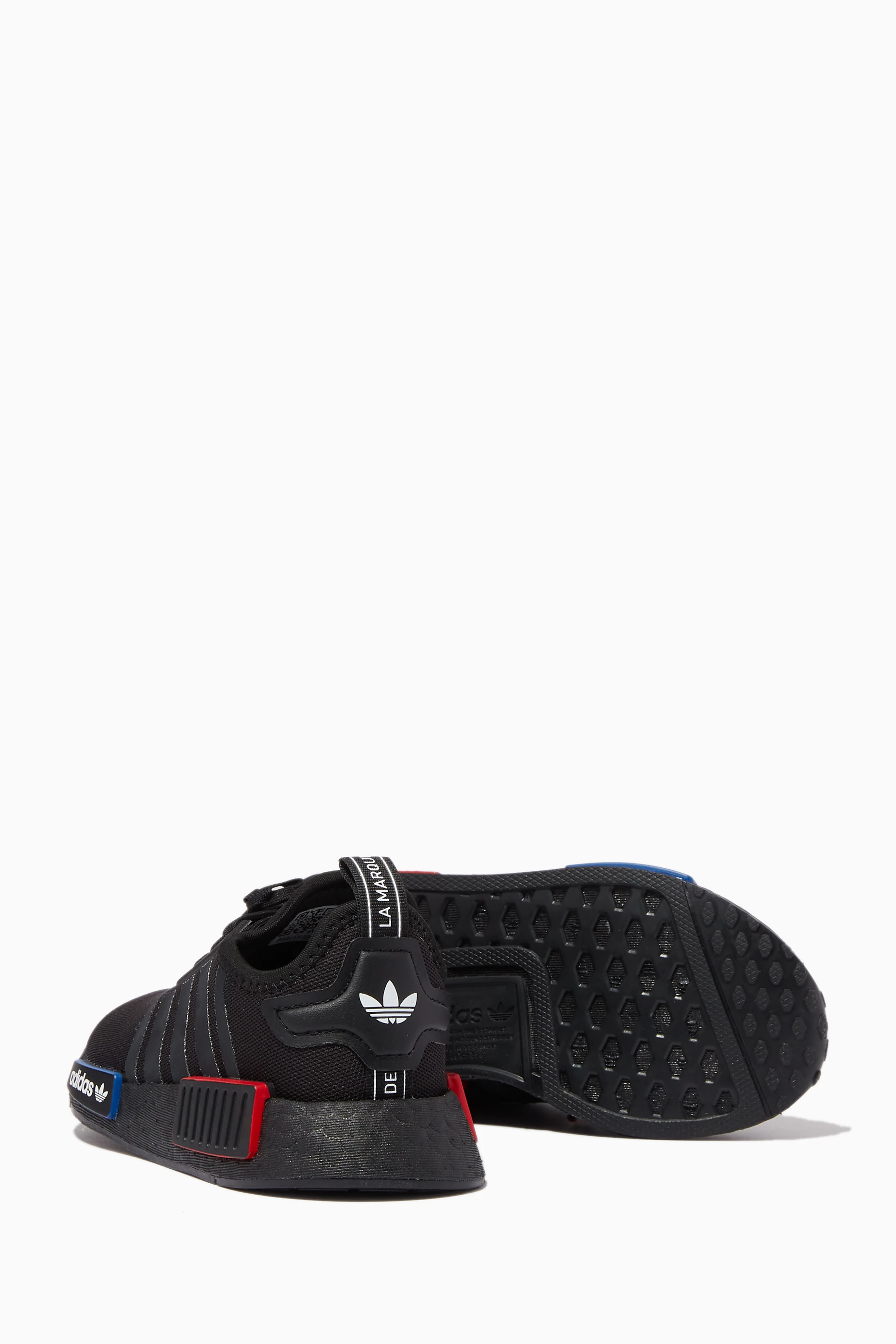 Buy adidas Black NMD R1 Sneakers in Mesh For Boys Online | Ounass Oman