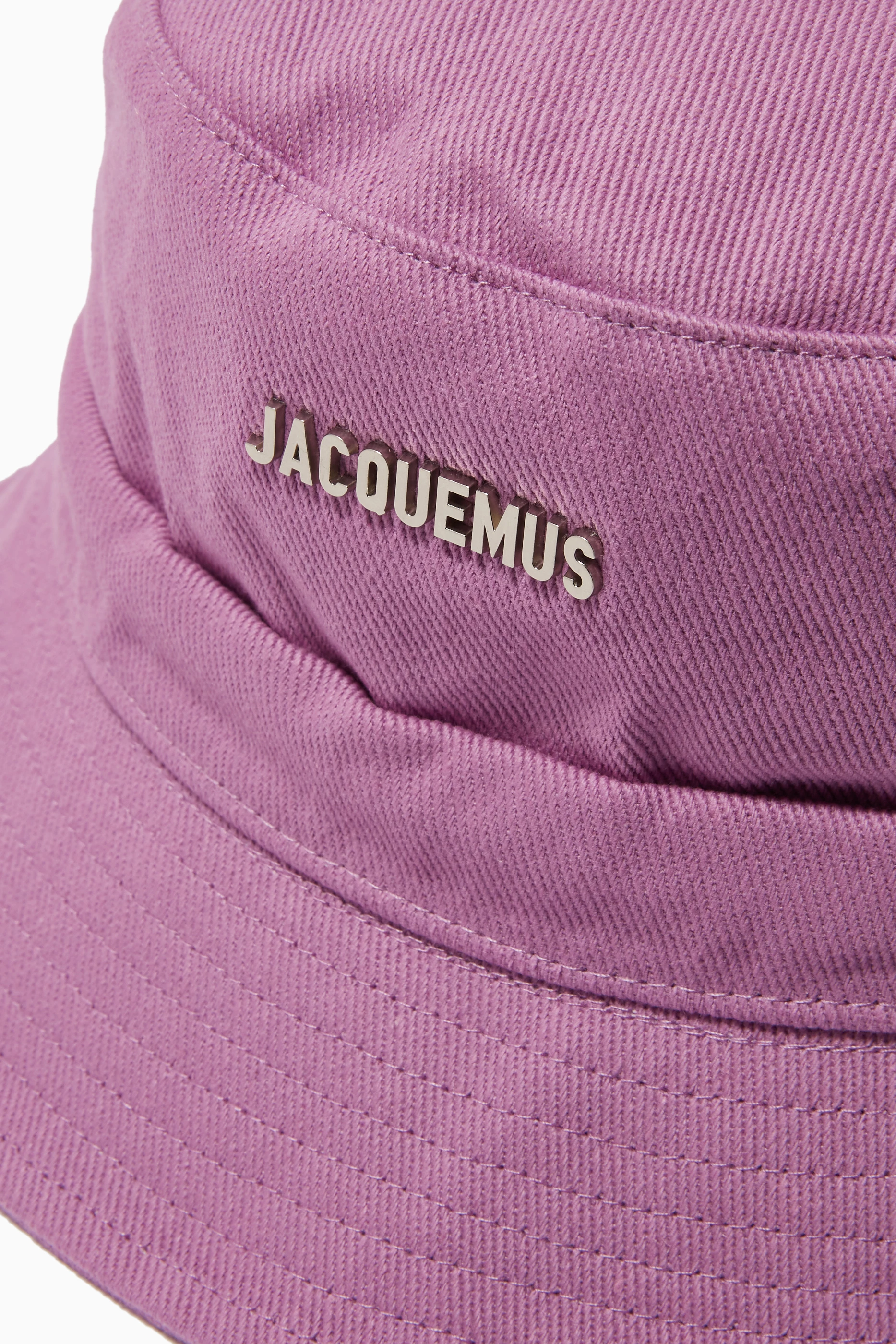 Jacquemus unisex purple bucket hat Buy Jacquemus Purple Le Bob Gadjo Bucket Hat in Cotton  main image 4