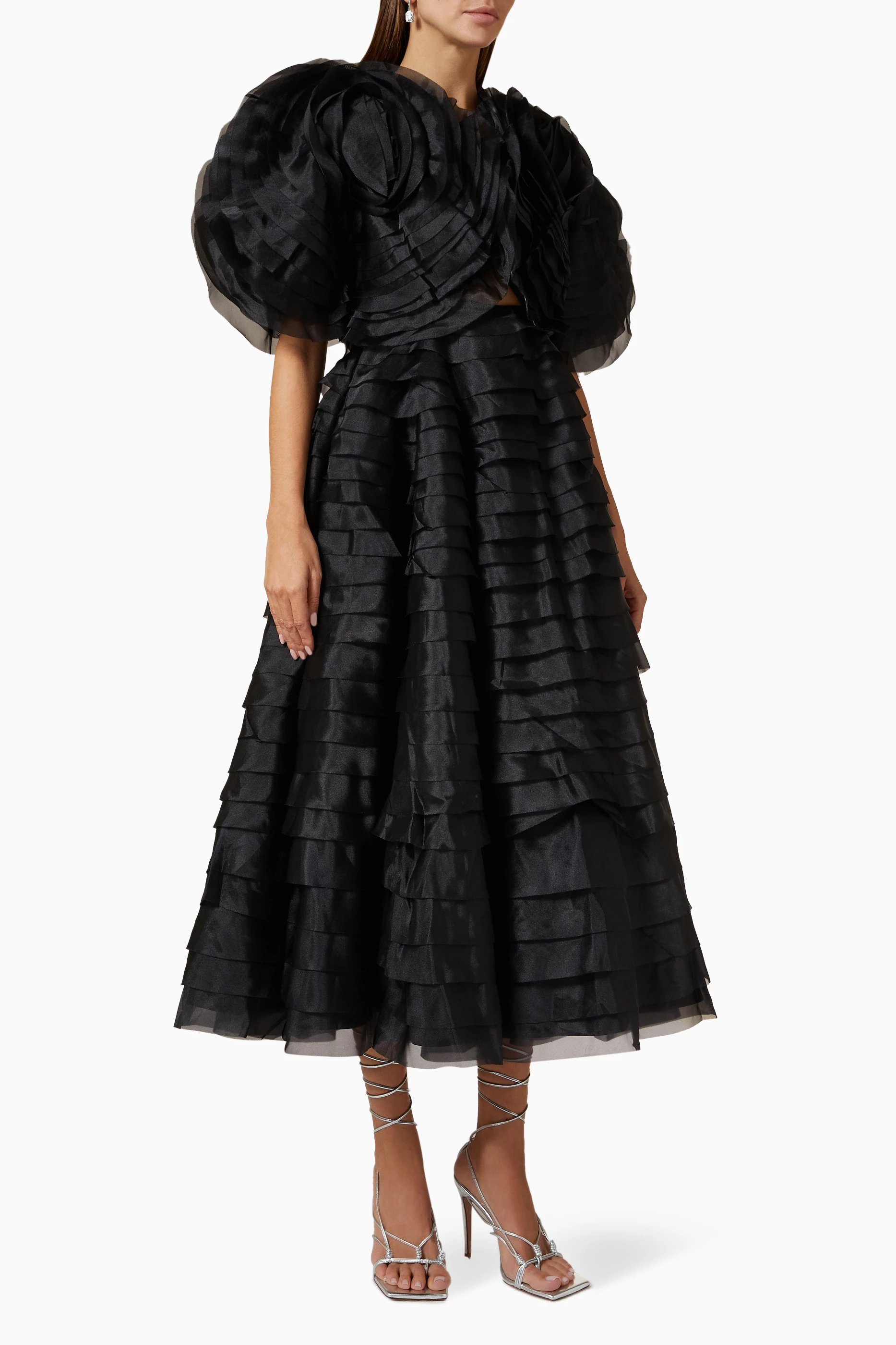 aje amour ruffle midi dress Rent Aje Amour ruffle midi dress - Aje