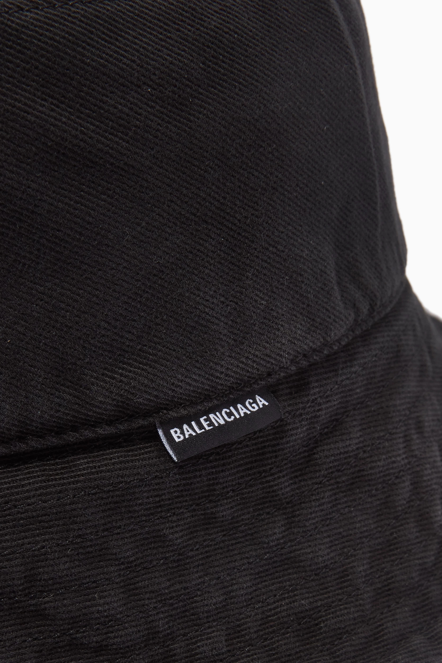 帽子 Balenciaga Bucket Hat Cotton Drill Black Buy Balenciaga Black Bucket Hat in Cotton-blend For Men Online