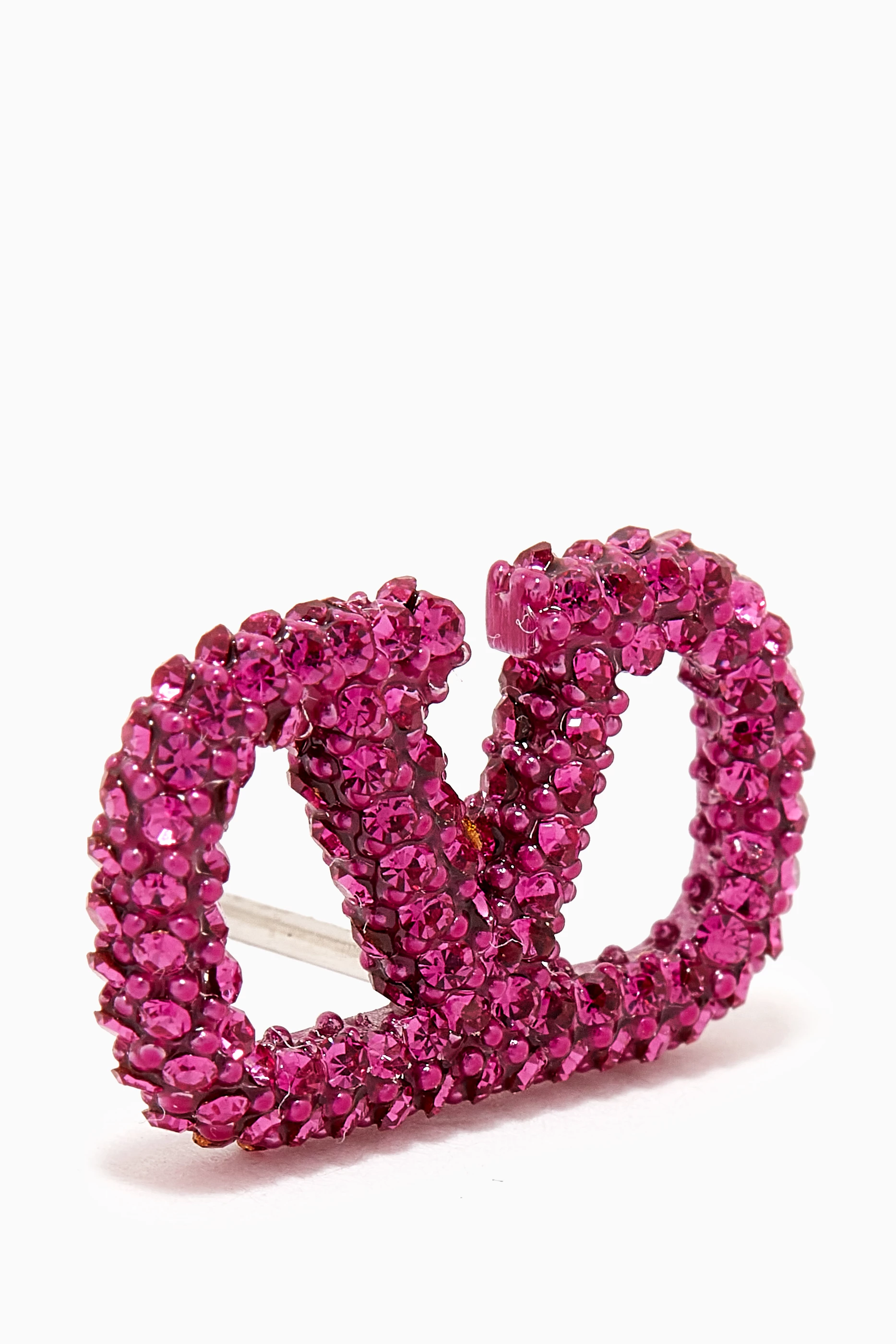 Buy Valentino Garavani Pink Valentino Garavani VLOGO Strass Stud