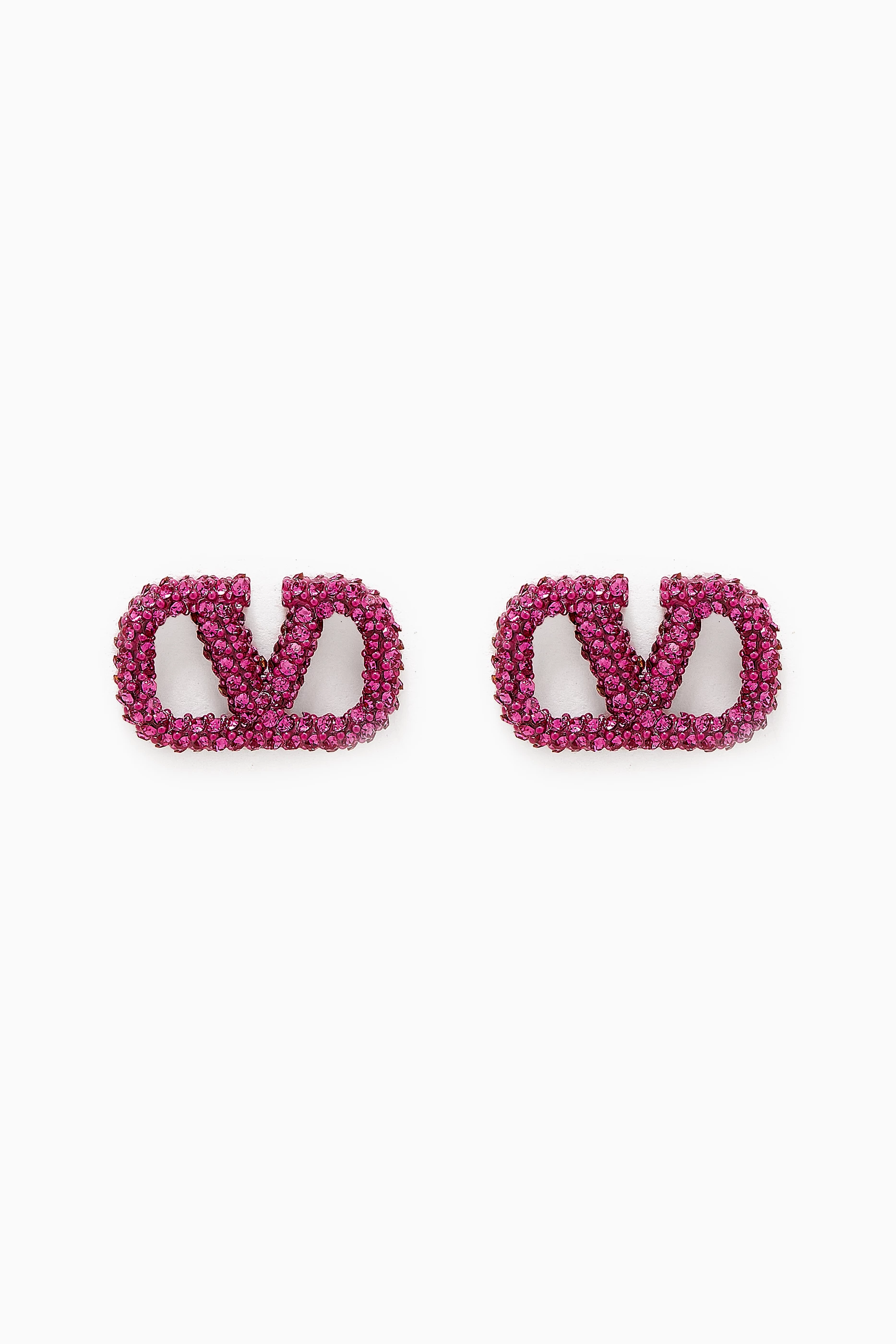 Buy Valentino Garavani Pink Valentino Garavani VLOGO Strass Stud