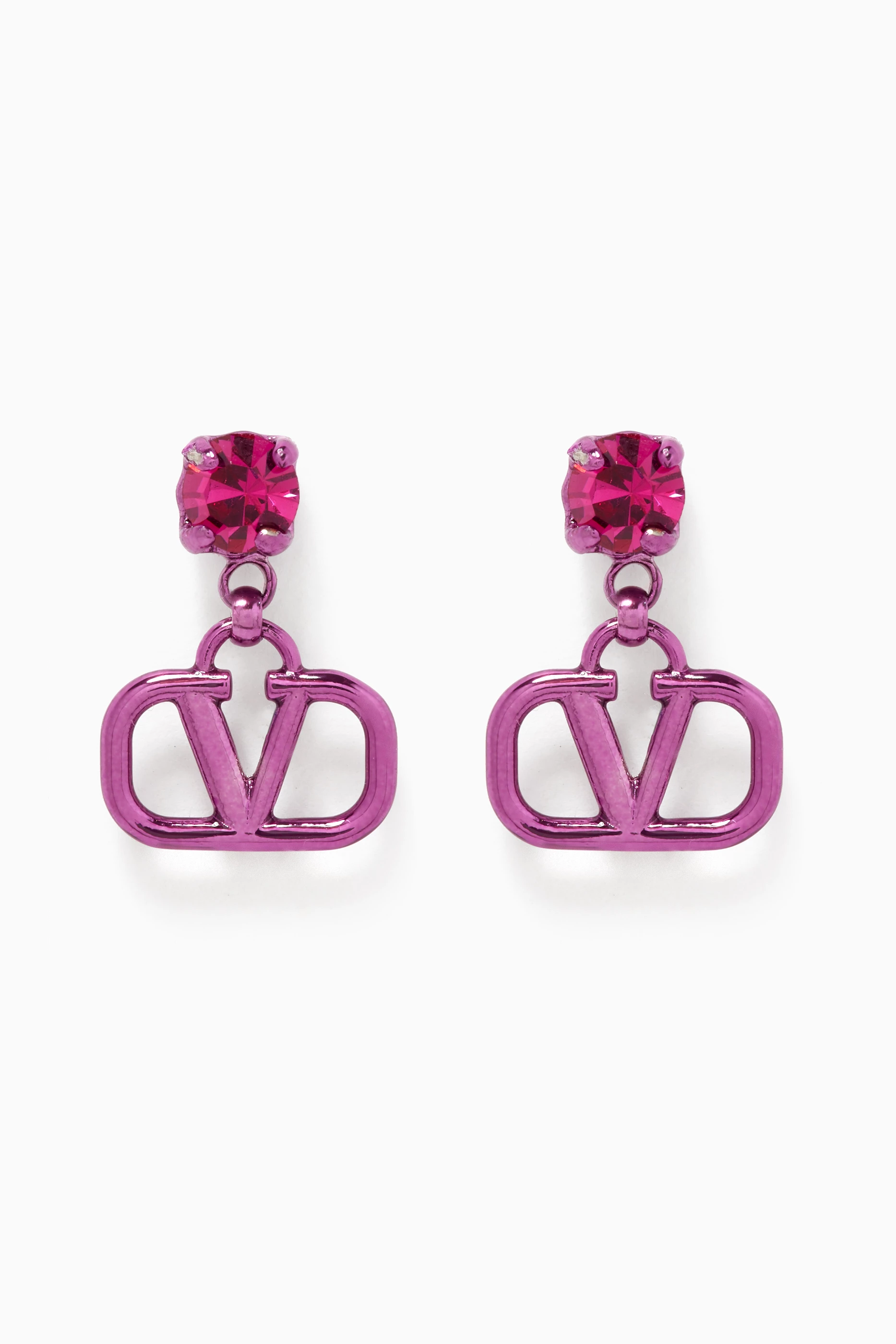 VALENTINO GARAVANI ピンクピアス Buy Valentino Garavani Pink Valentino Garavani VLOGO Pendant