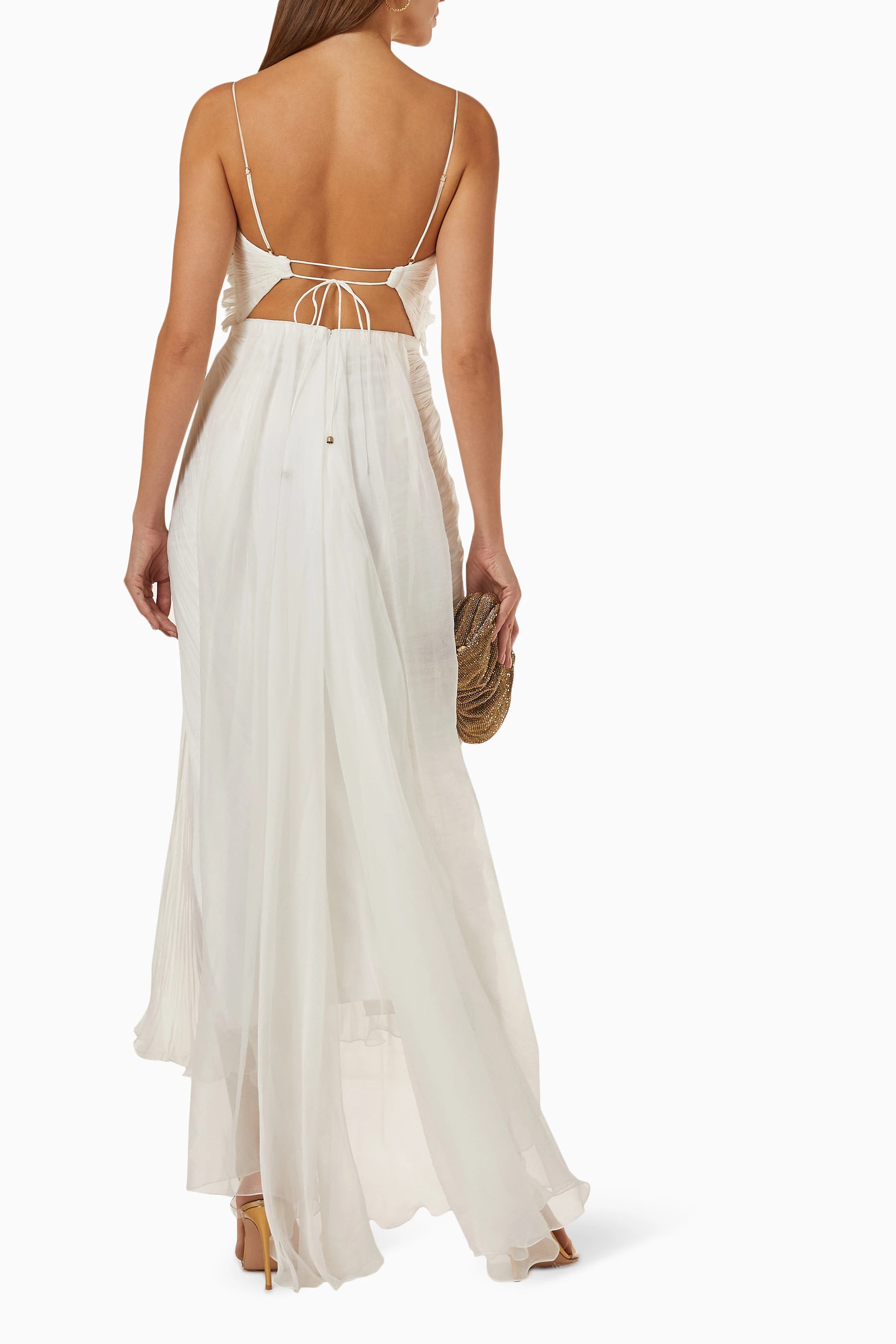 maria lucia hohan siona draped silk dress Maria lLucia Hohan gown, Silk Siona Gown