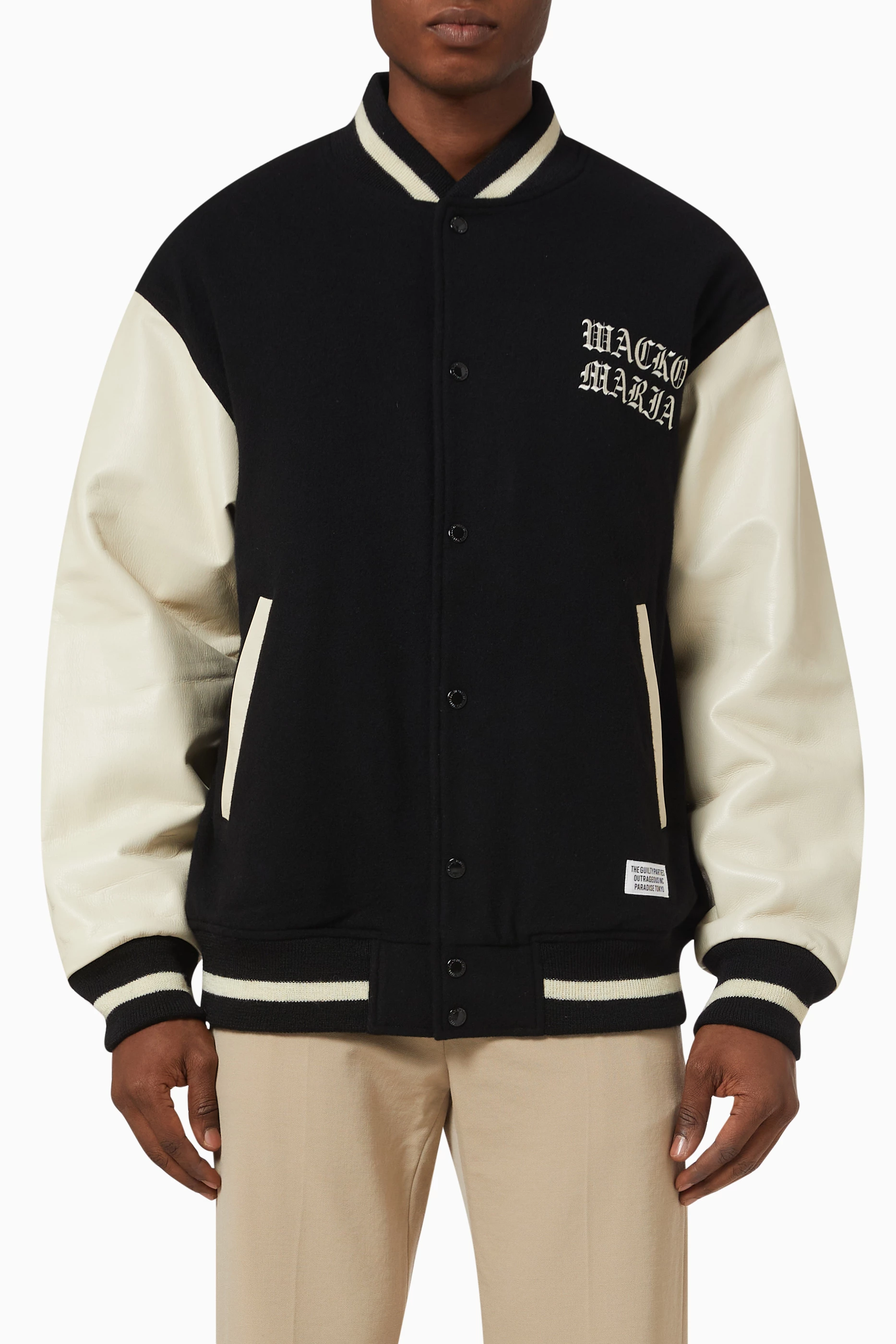 Wacko maria varsity jacket top