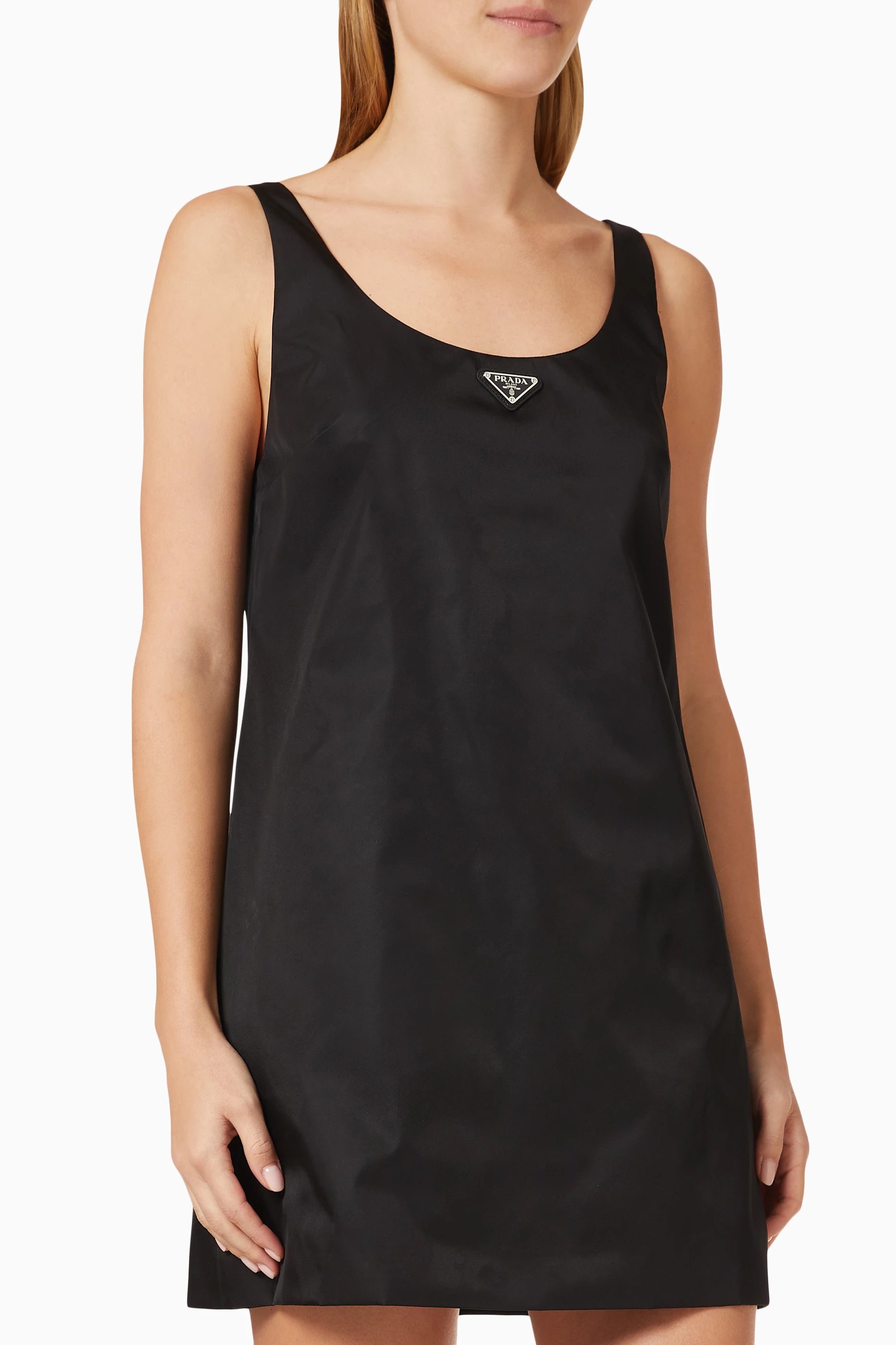 Buy Prada Black Re-Nylon Mini Dress in Recycled Nylon For Women Online |  Ounass Oman