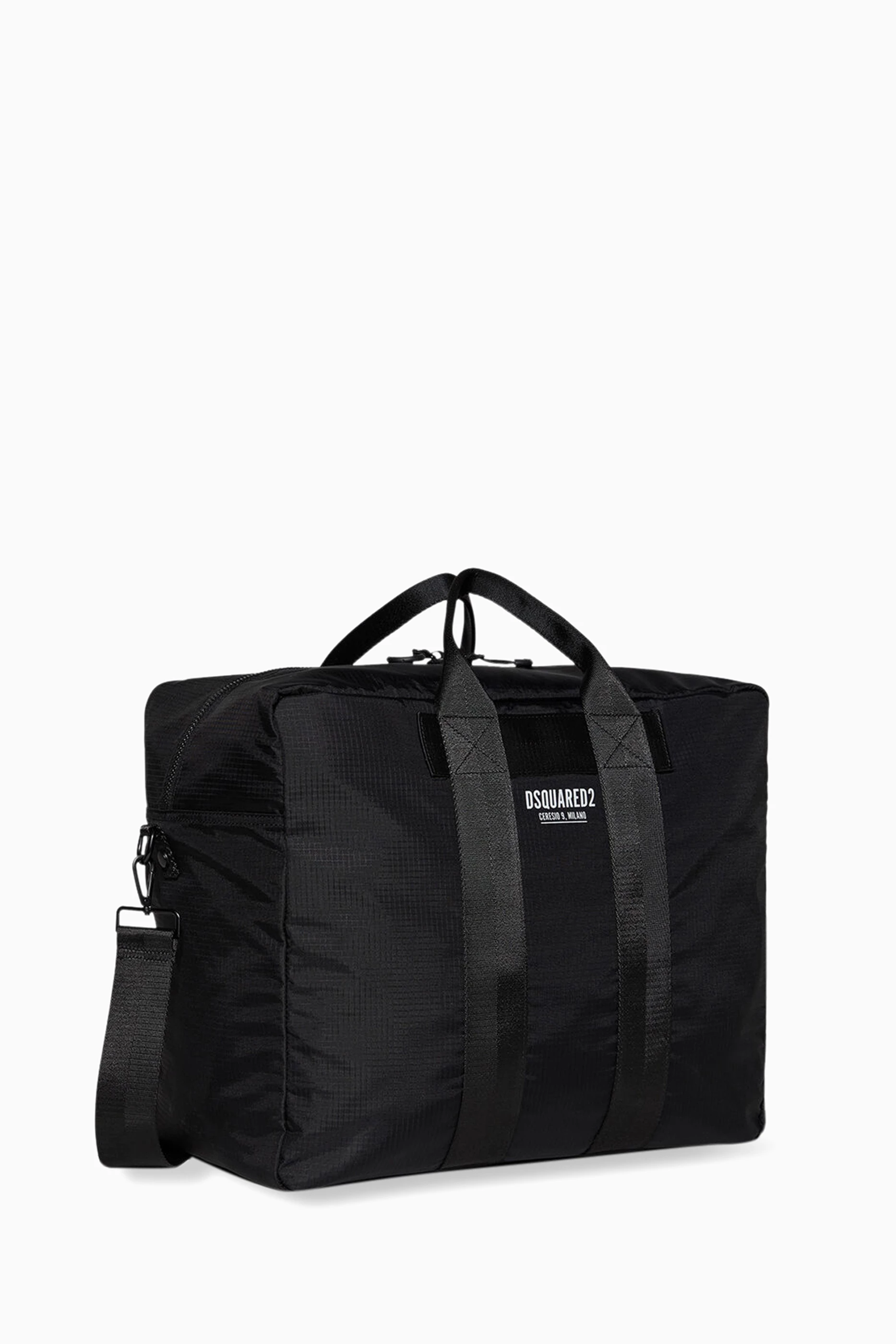 Buy Dsquared2 Black Ceresio 9 Duffle Bag in Nylon For Men Online