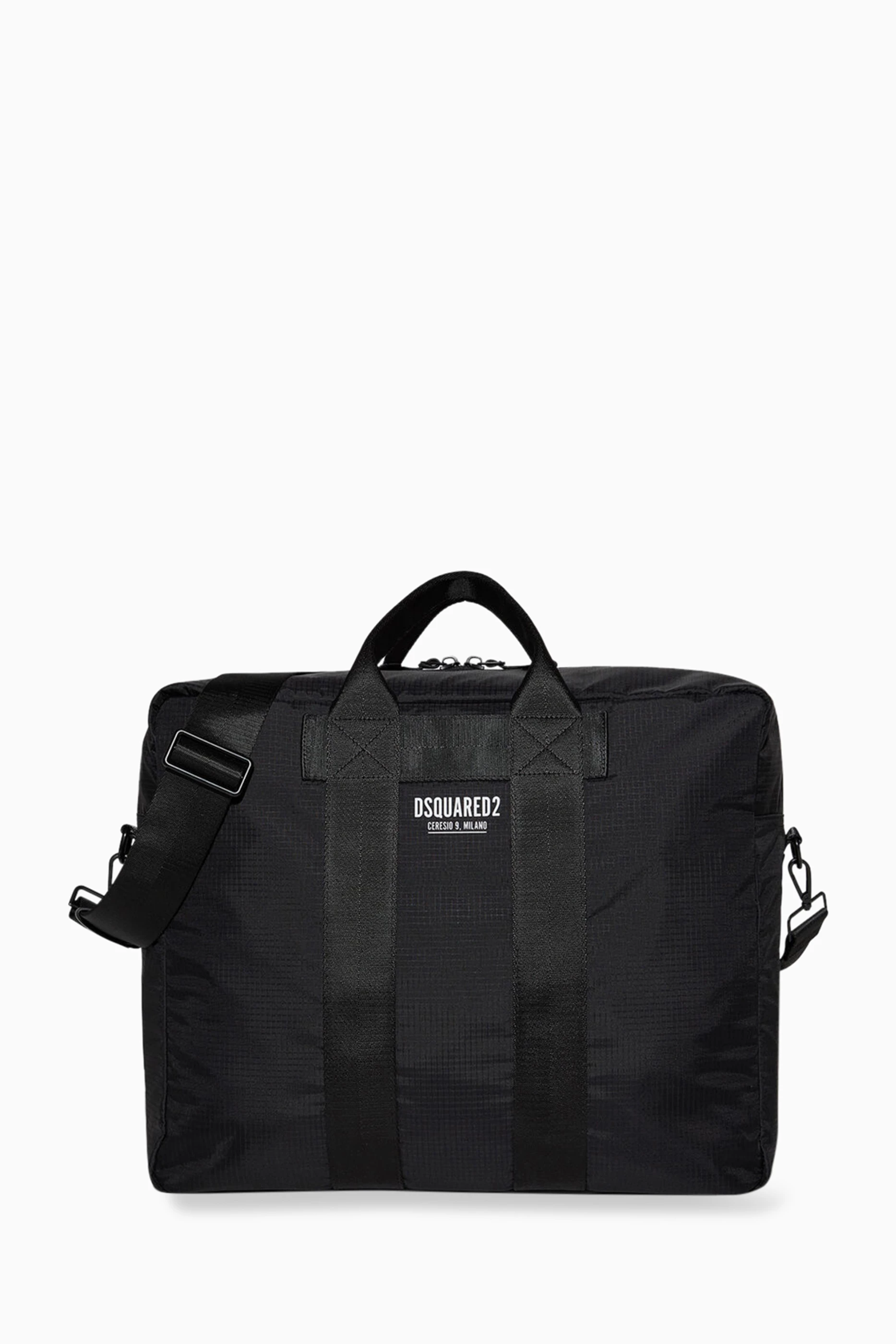 Buy Dsquared2 Black Ceresio 9 Duffle Bag in Nylon For Men Online